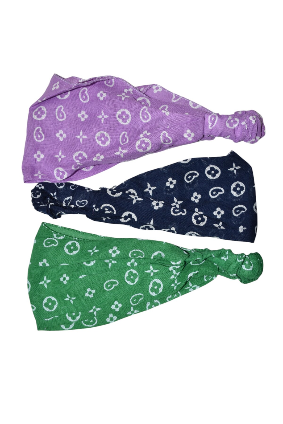 Elastic Parachute Bandana Set of 3