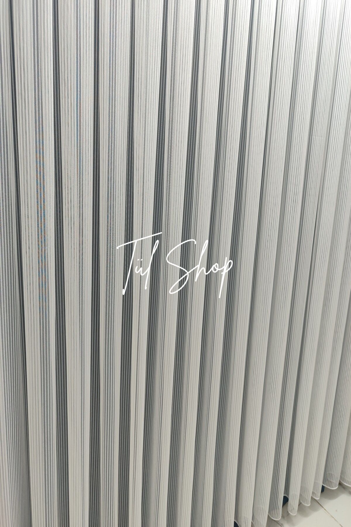 evihtiyaclarim by IOC-Professional Workmanship Sequential Steel Model 1/2 Sparse Pleated Tulle Curtain Suitable for All Rooms 8