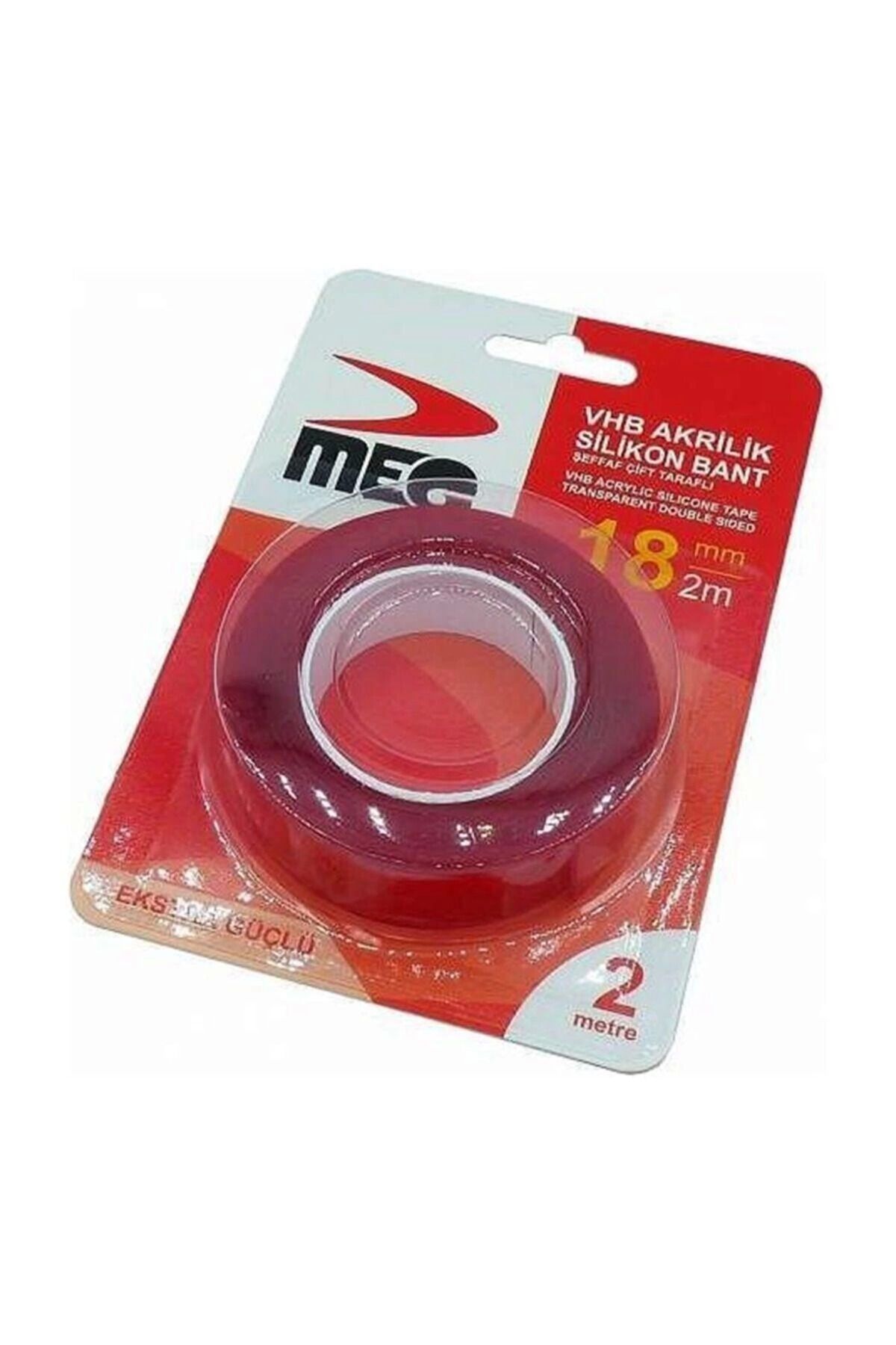 Ayaz World Meg Çift Taraflı Akrilik Silikonize Bant 18 Mm X 2 Metre