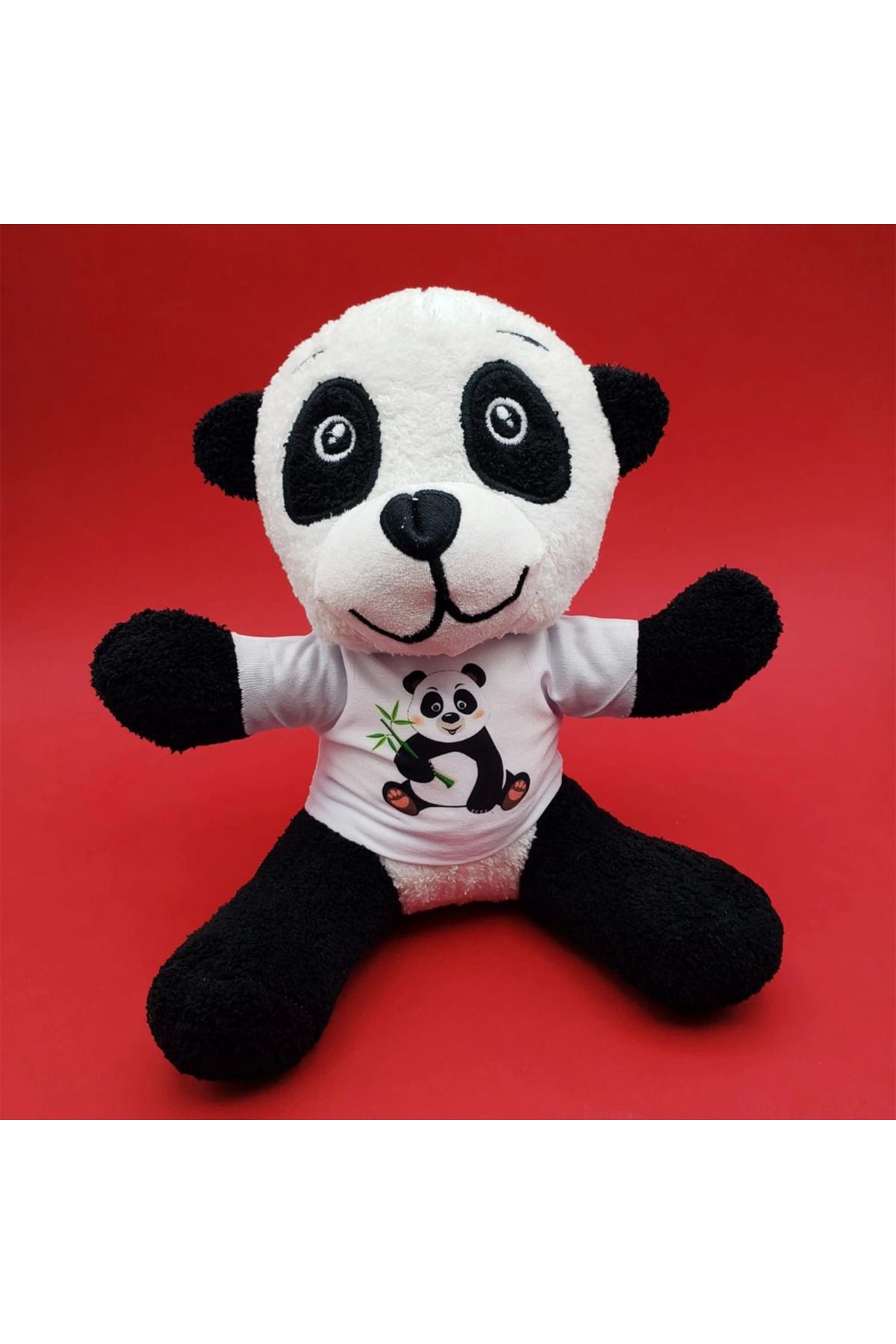 feifei Tişörtlü Panda Oyuncak - AYS9740-9451