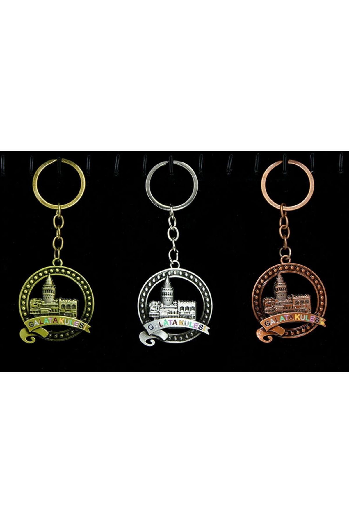 gizmurstore Metal Galata Kulesi Anahtarlık Alk2213 - GMS4652-3433