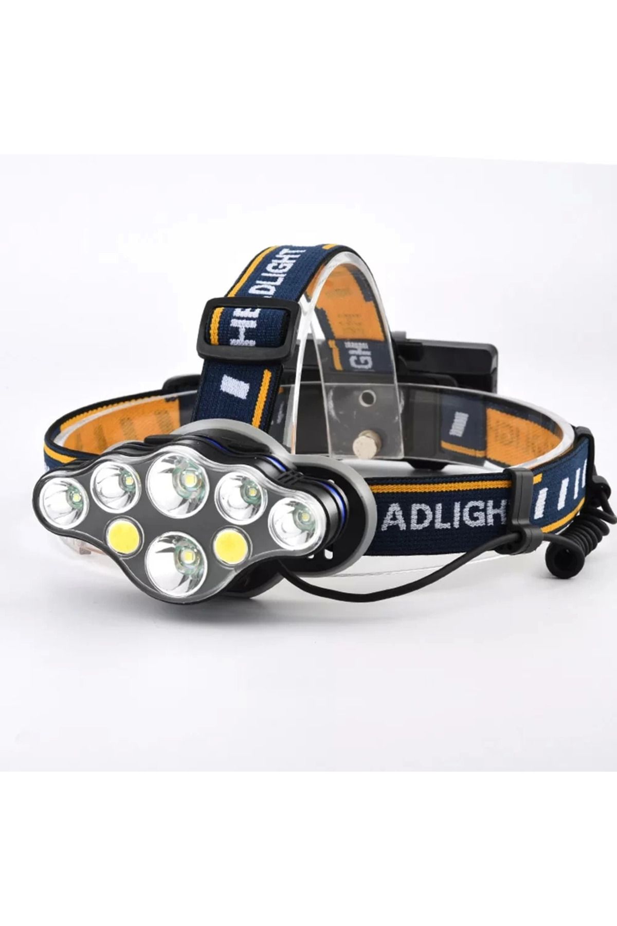 Mobil Dünyası Ps-888 Güçlü Usb Şarj Edilebilir Profesyonel 8 Modlu 6000 Lümen 8 Led Su Geçir -