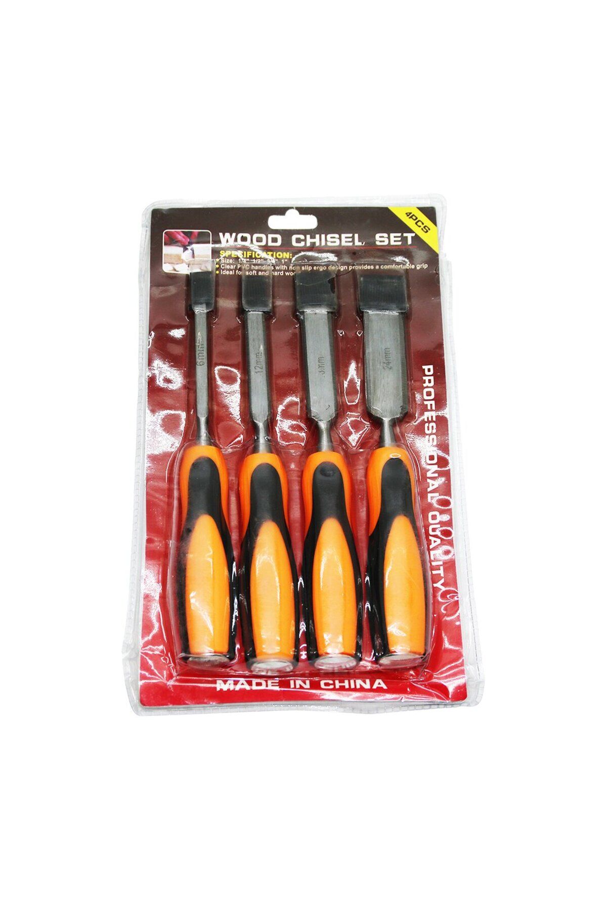 StyleMall WOOD CHISEL 4 PARÇA 6-12-18-24MM İSKARPELA SET (4767) - STM2307-7273