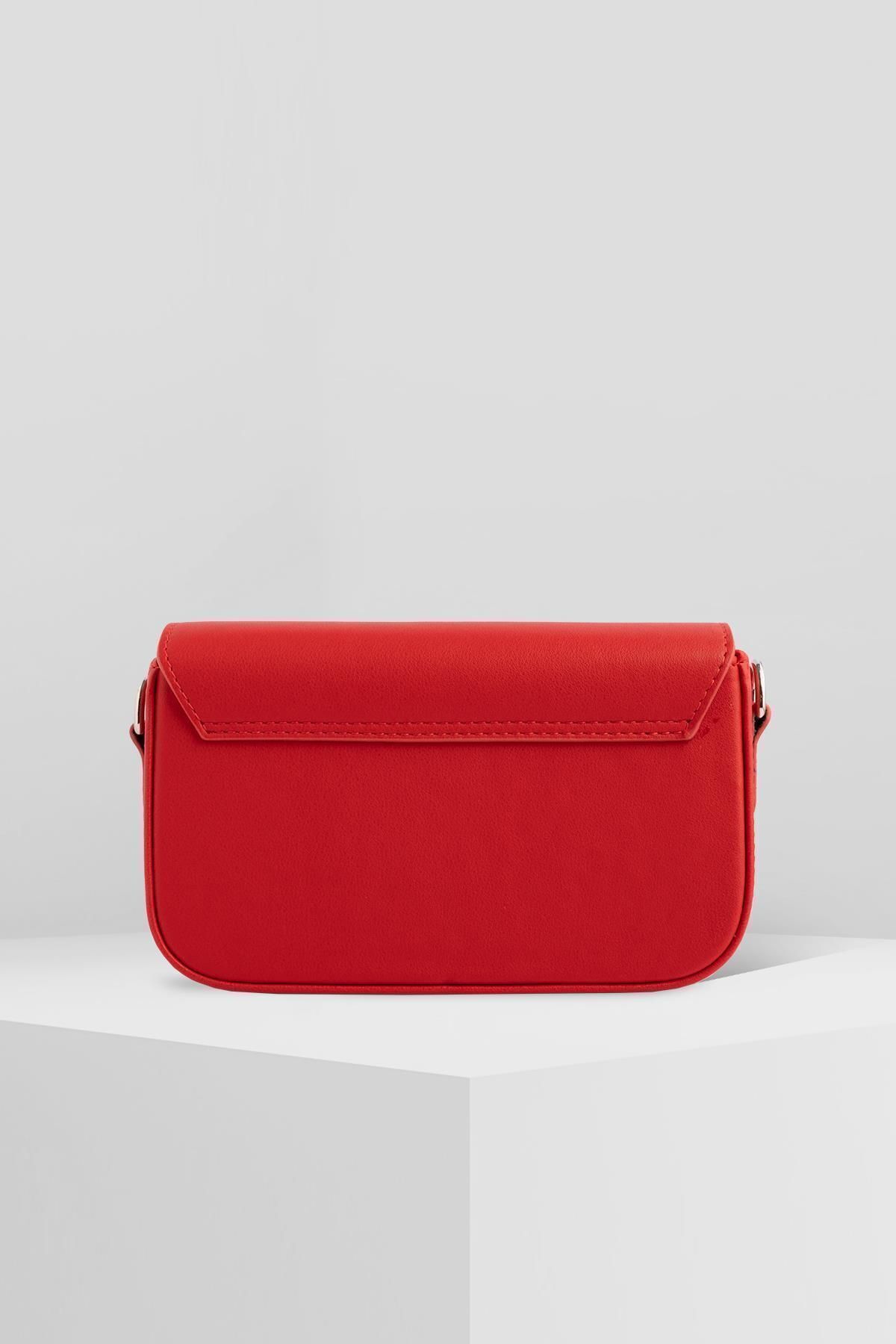 WATCHOFROYAL-FLAP RED UNISEX HANDBAG 6