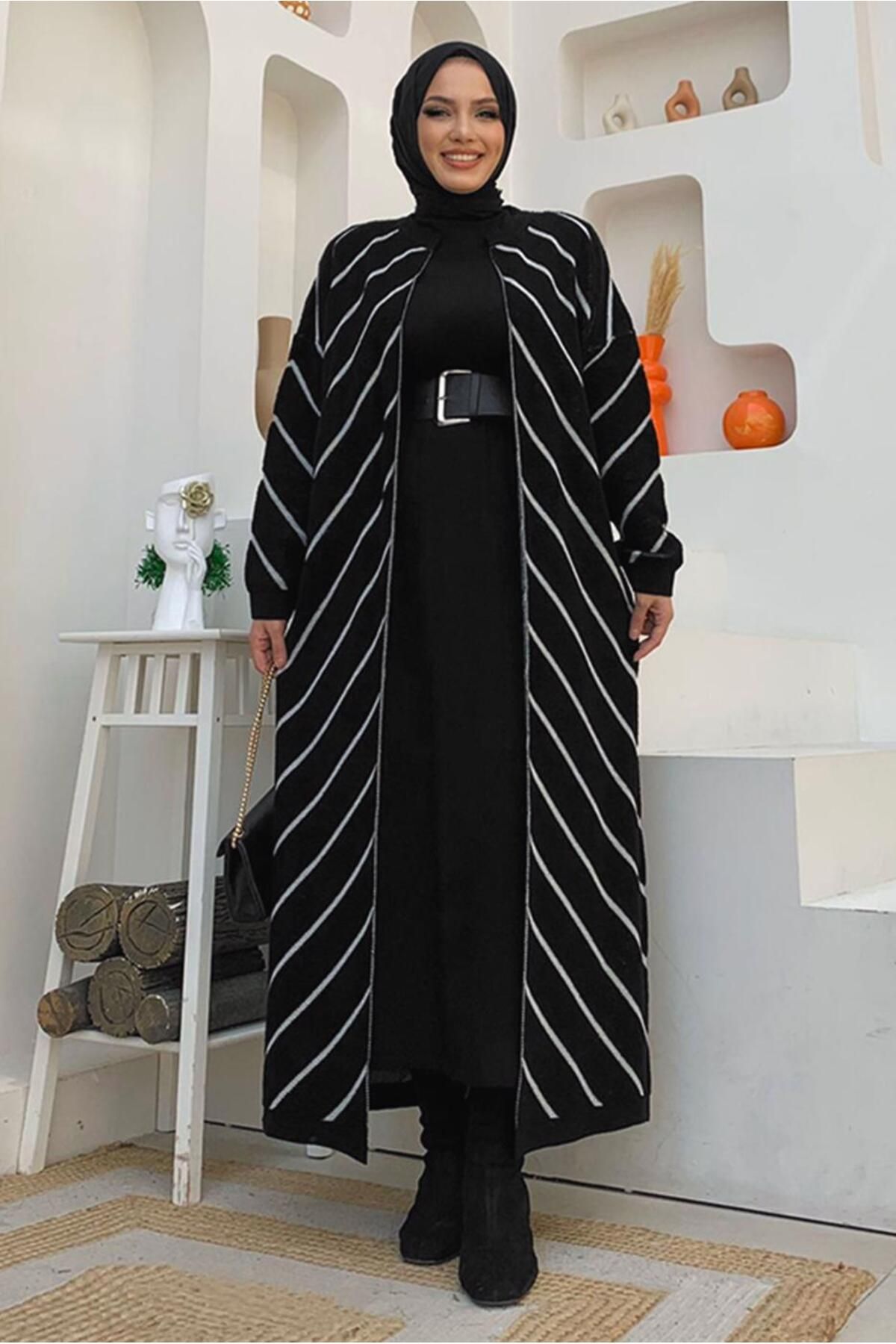 TRENDTESETTÜR-ΓΥΝΑΙΚΕΙΑ ΜΑΥΡΑ ΡΙΓΕ ΠΛΕΚΤΑ ΖΑΚΕΤΑ T 3316 1