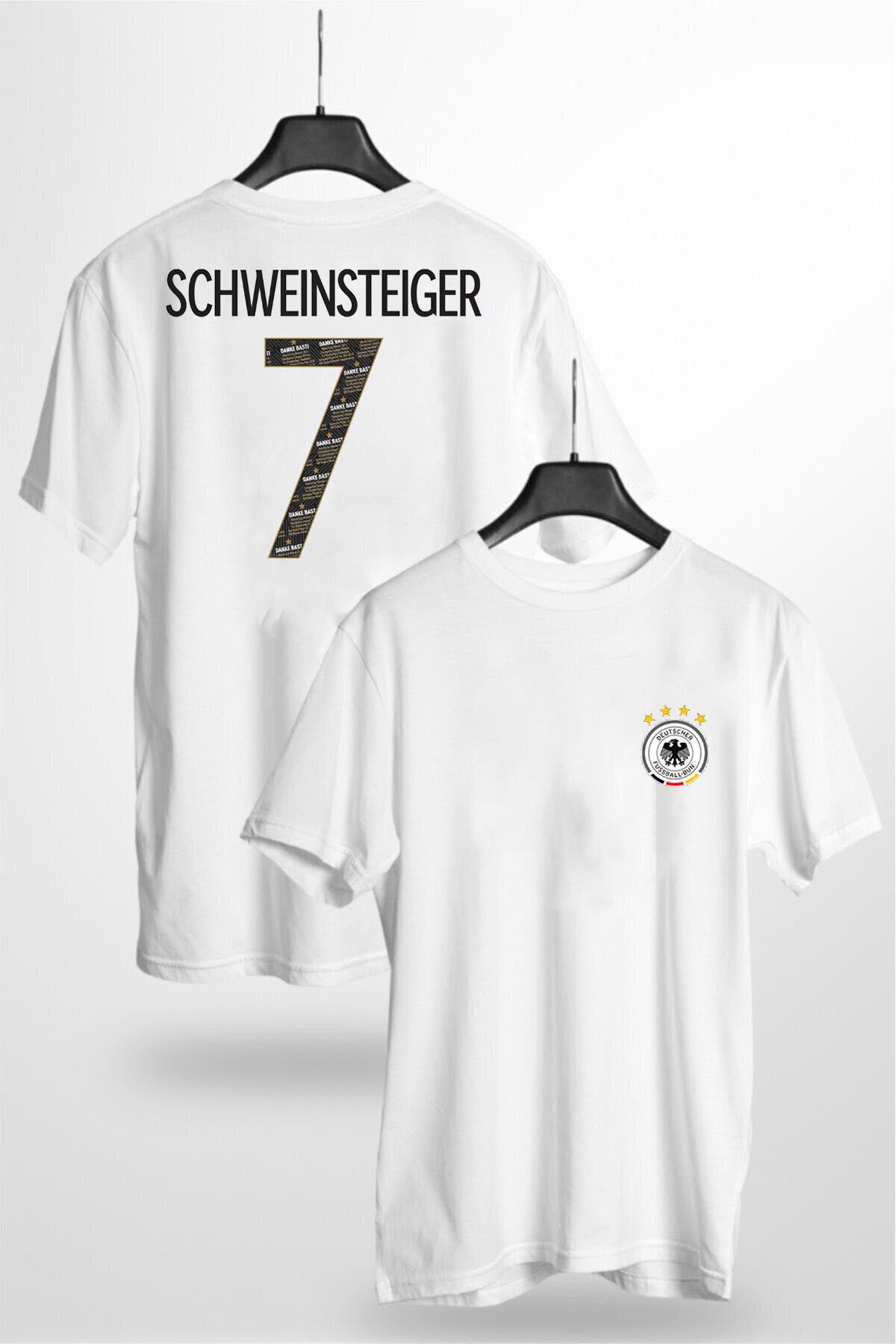 LEIVOR-Bastian Schweinsteiger 7 Jersey Design Printed White T-Shirt 1