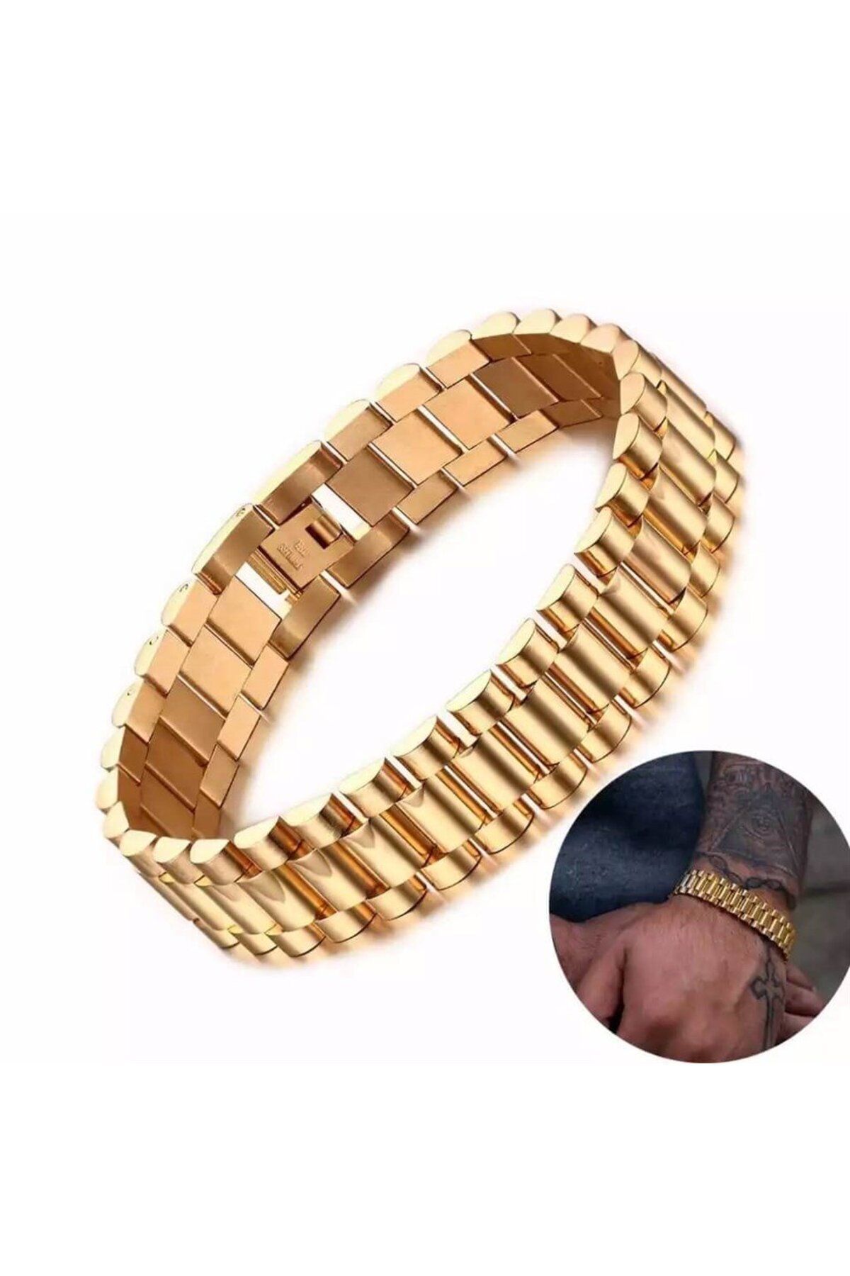 واتشوفرويال-Datejust Gold - تصميم سوار فولاذي 3