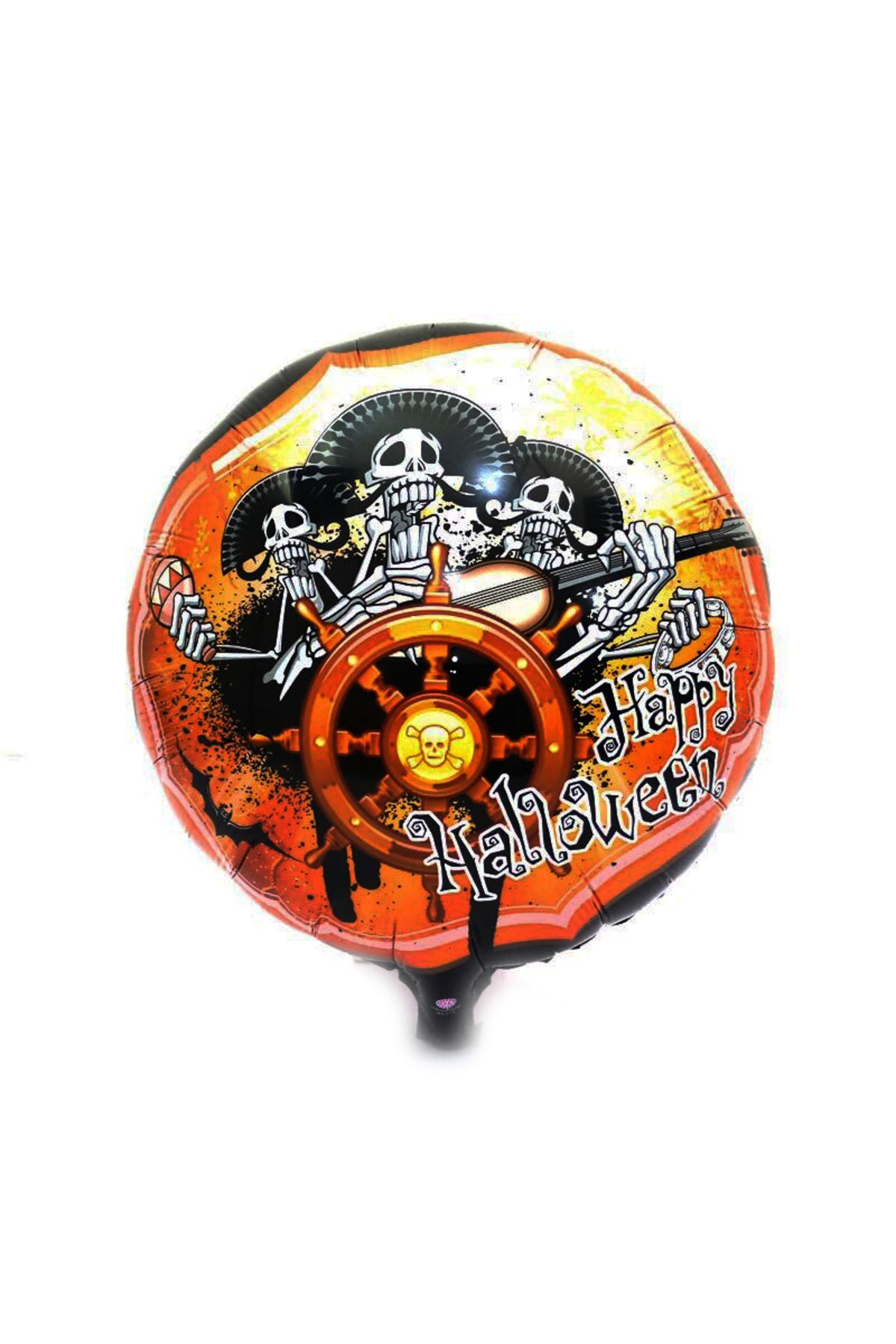 KAMELYA DESİGN Kuru Kafalı Korsanlar Halloween Şekilli Folyo Balon 45 cm (4767)