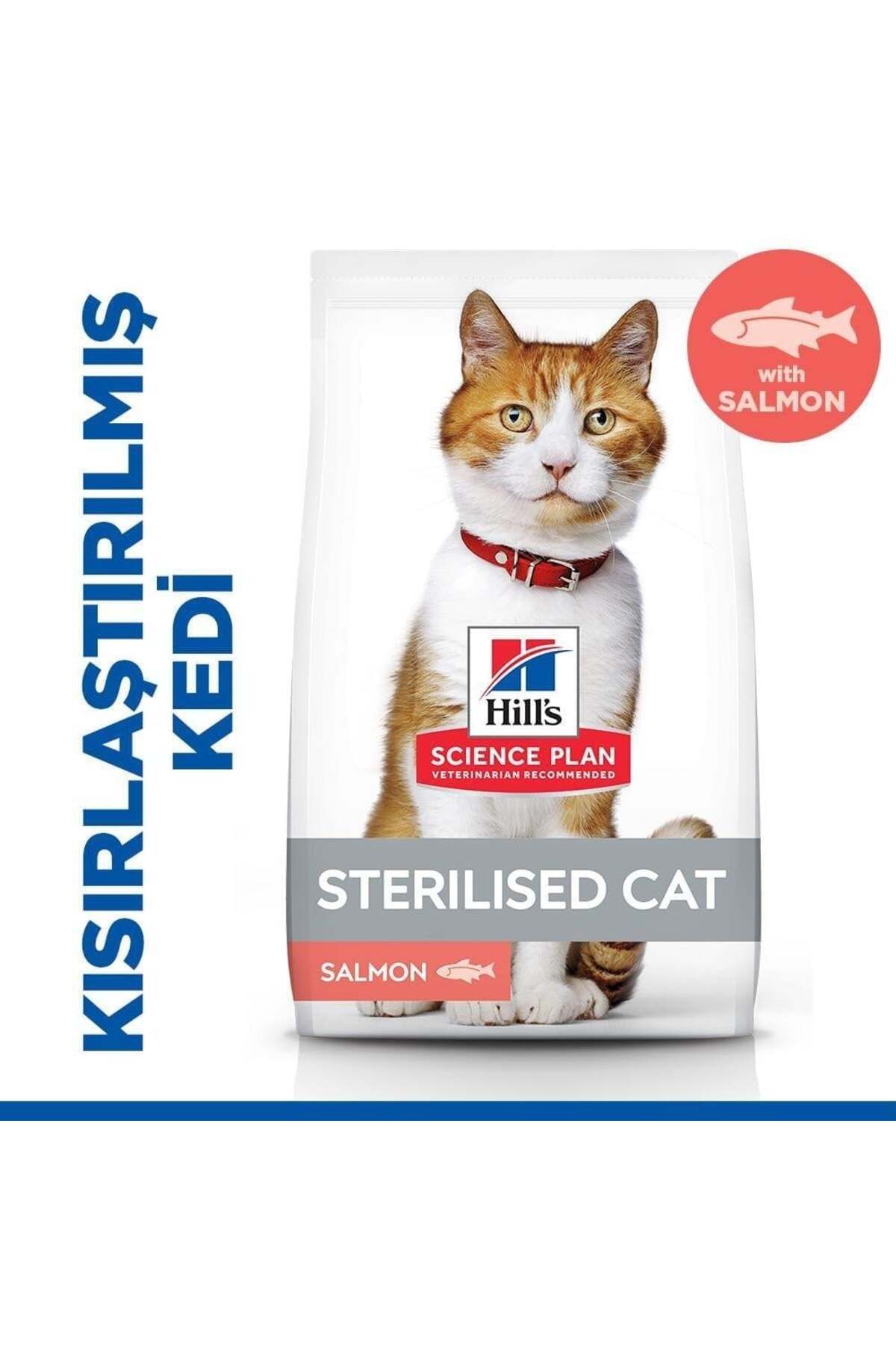 Hill's Sterilised Yetişkin Somon Balıklı Kedi Maması 10 Kg