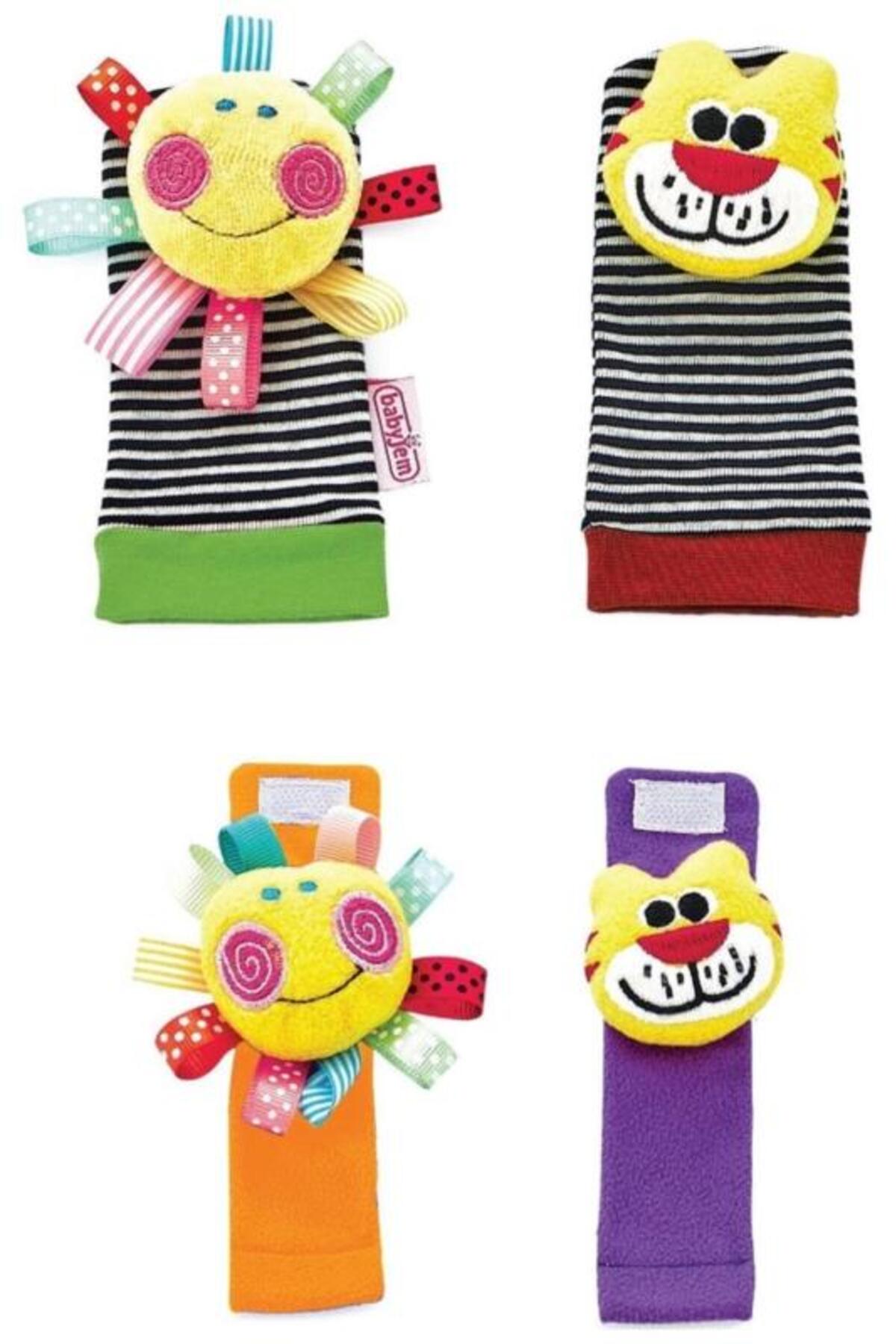 Babyjem Çıngıraklı Çorap Ve Bileklik Karışık Desen fotoğrafı 2 (önizleme)