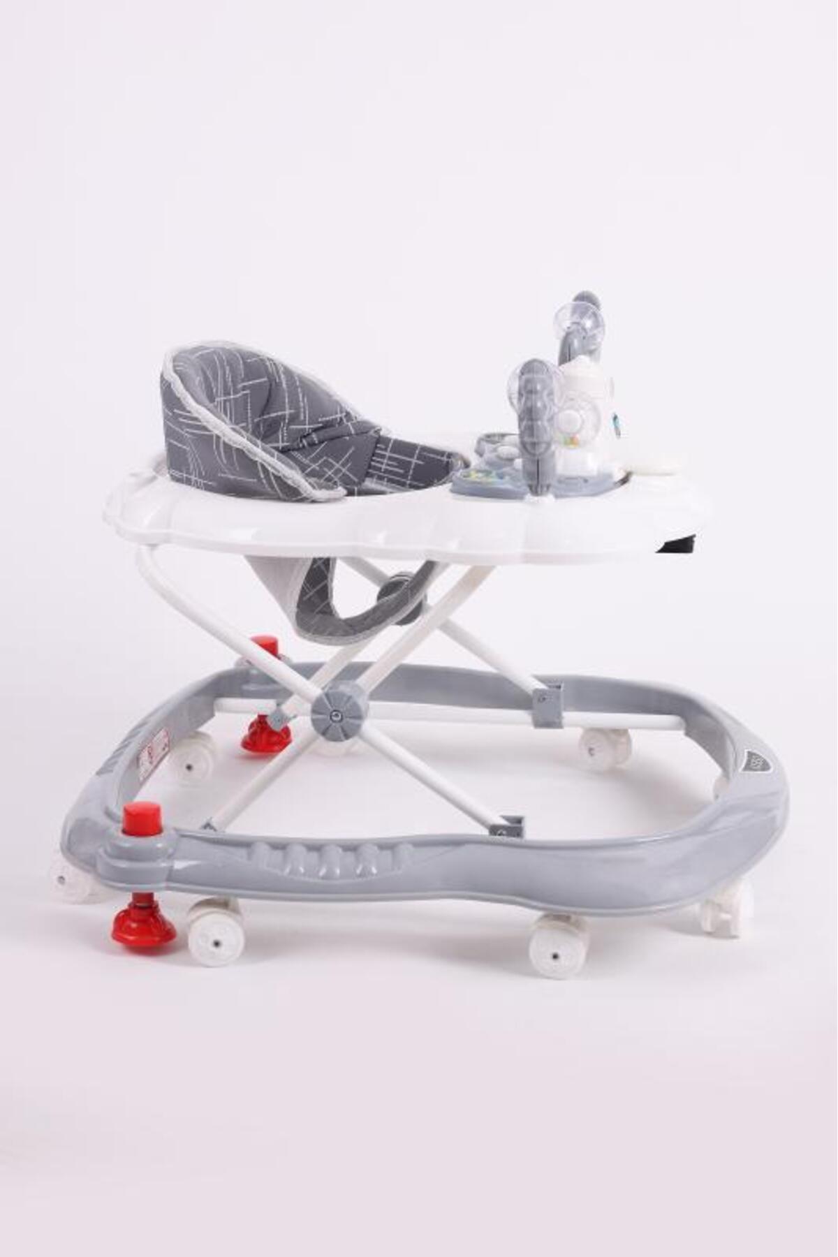 VaVbaby Carolin Oyuncaklı 3 Kademeli Örümcek Bebek Yürüteci Gri fotoğrafı 5 (önizleme)
