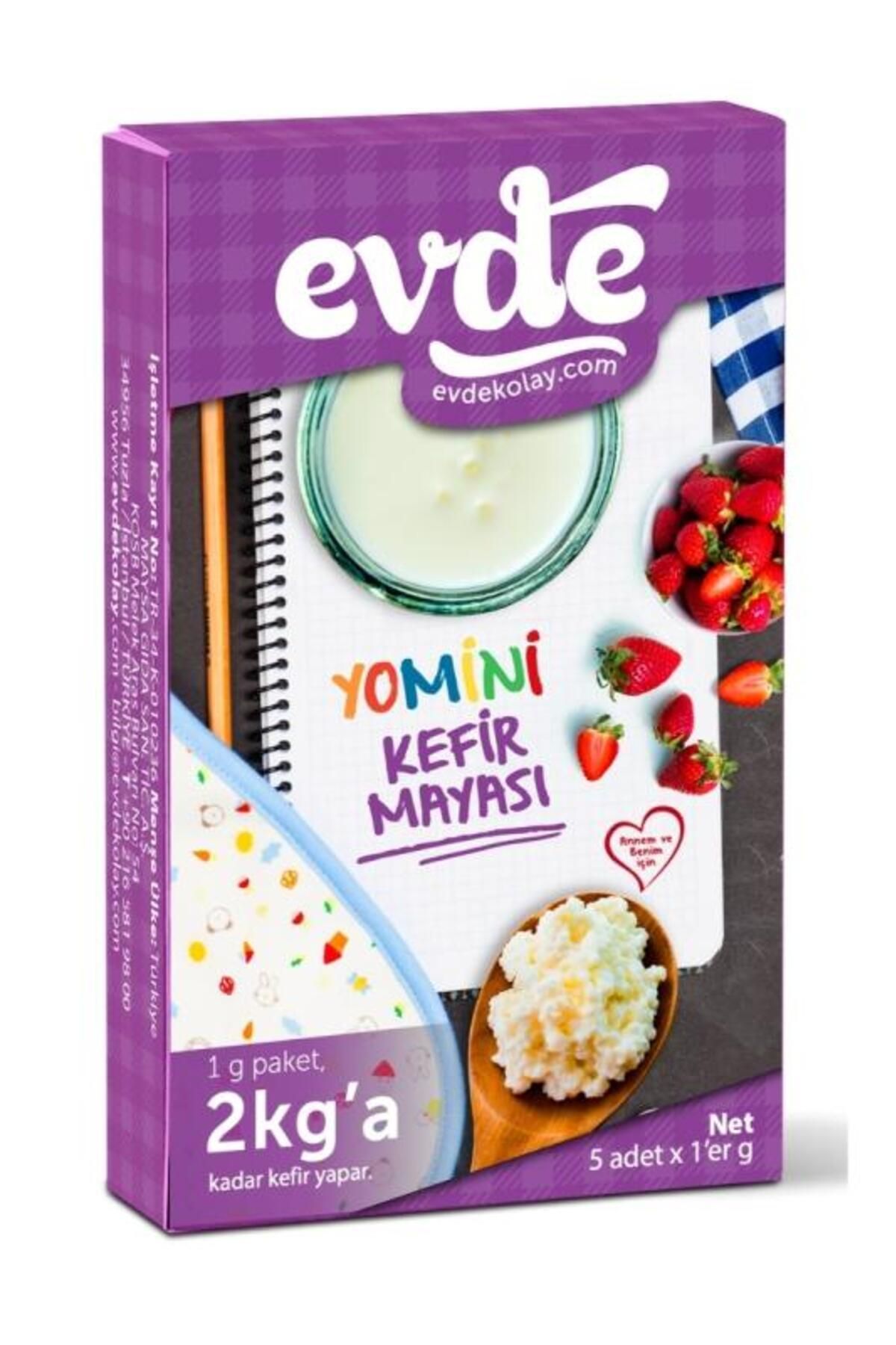 Evde Yomini Probiyotik Kefir Mayası Paket 5x1 gr (HELAL BELGELİ)