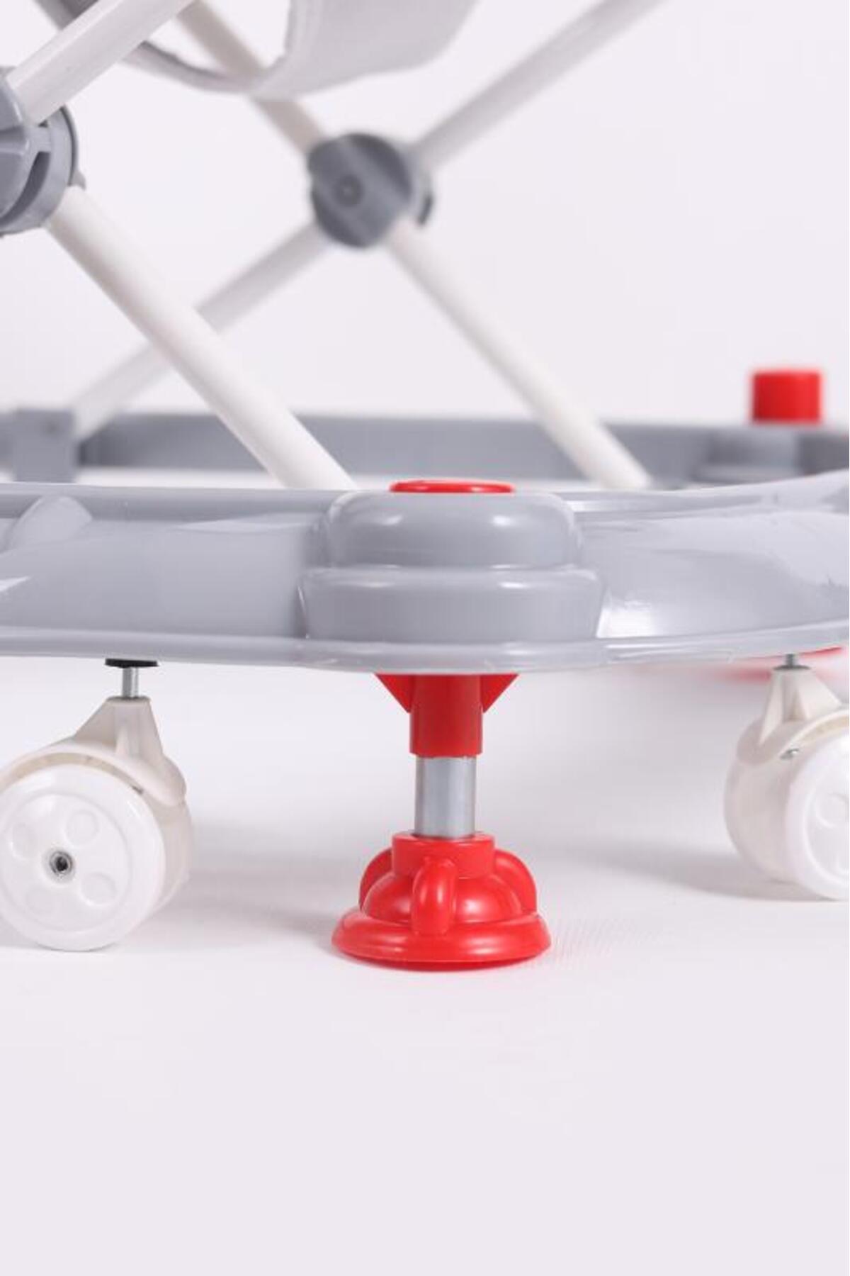 VaVbaby Carolin Oyuncaklı 3 Kademeli Örümcek Bebek Yürüteci Gri fotoğrafı 2 (önizleme)