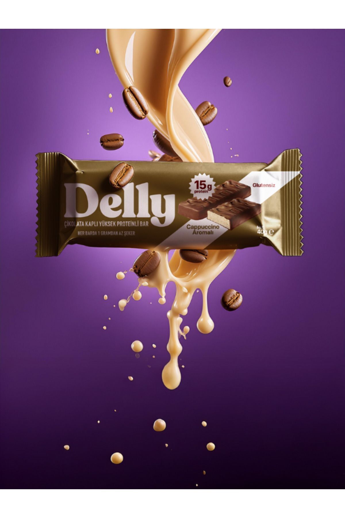 Delly 12 Adet Çikolata Kaplı - Yüksek Proteinli Bar Karışık Kutu-4