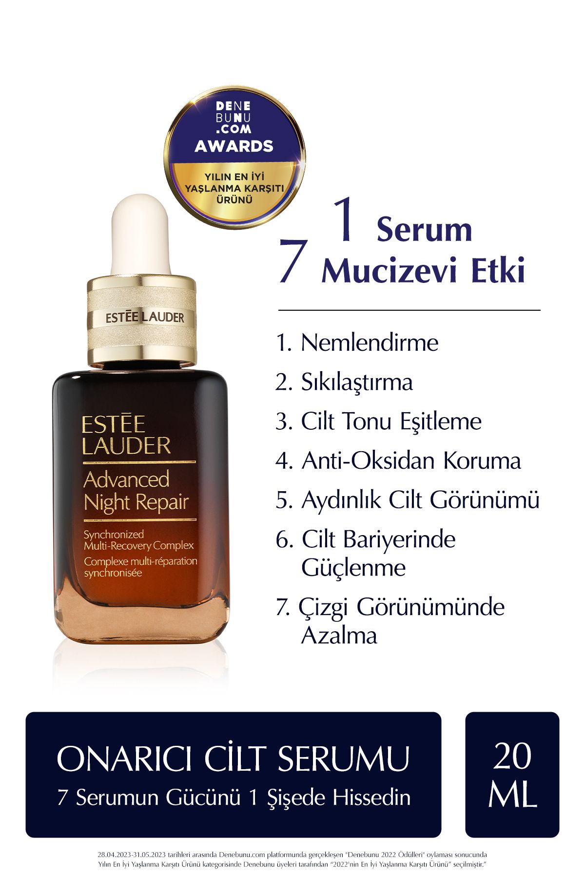 Estee Lauder Cilt Bakım Seti - Advanced Night Repair Serum 20ml + Eye Matrix Göz Kremi 5ml, Hyalüronik Asit-2