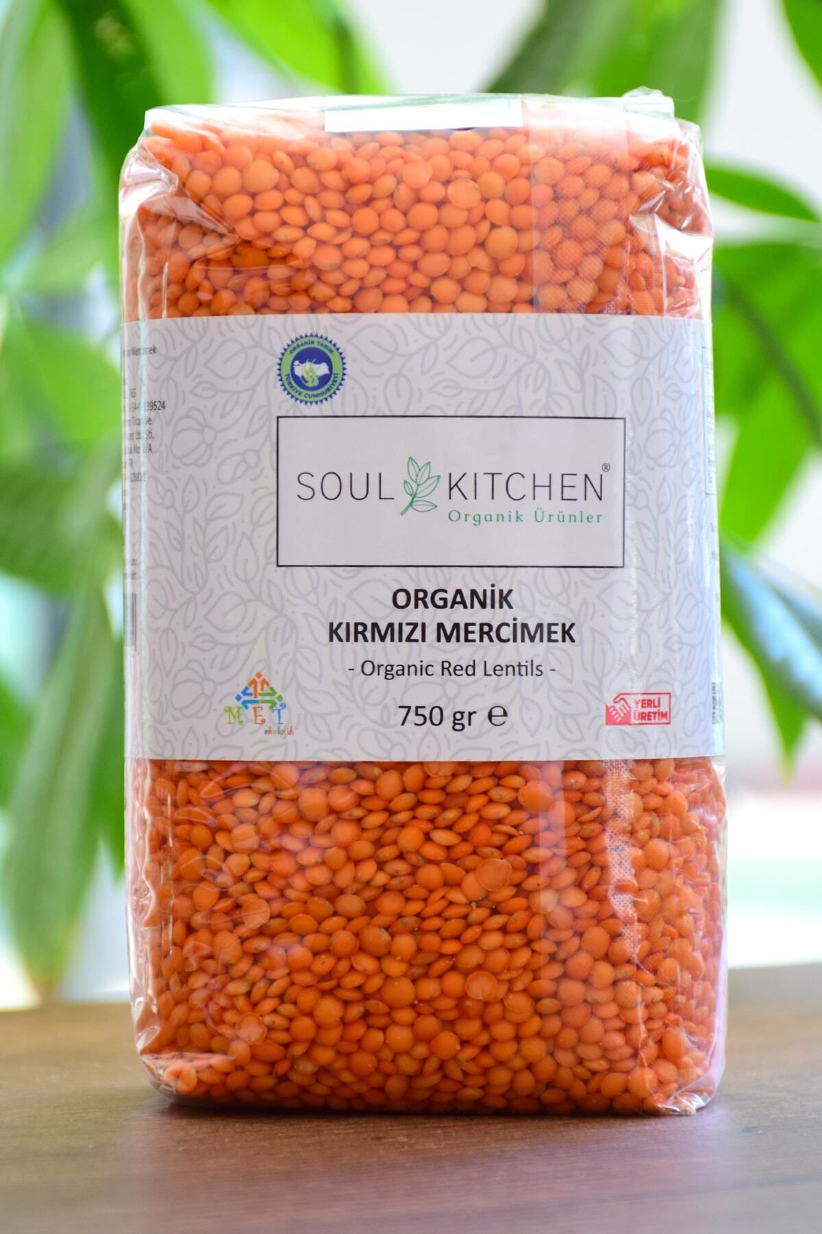 Soul Kitchen Organik Ürünler Organik Kırmızı Mercimek 750gr