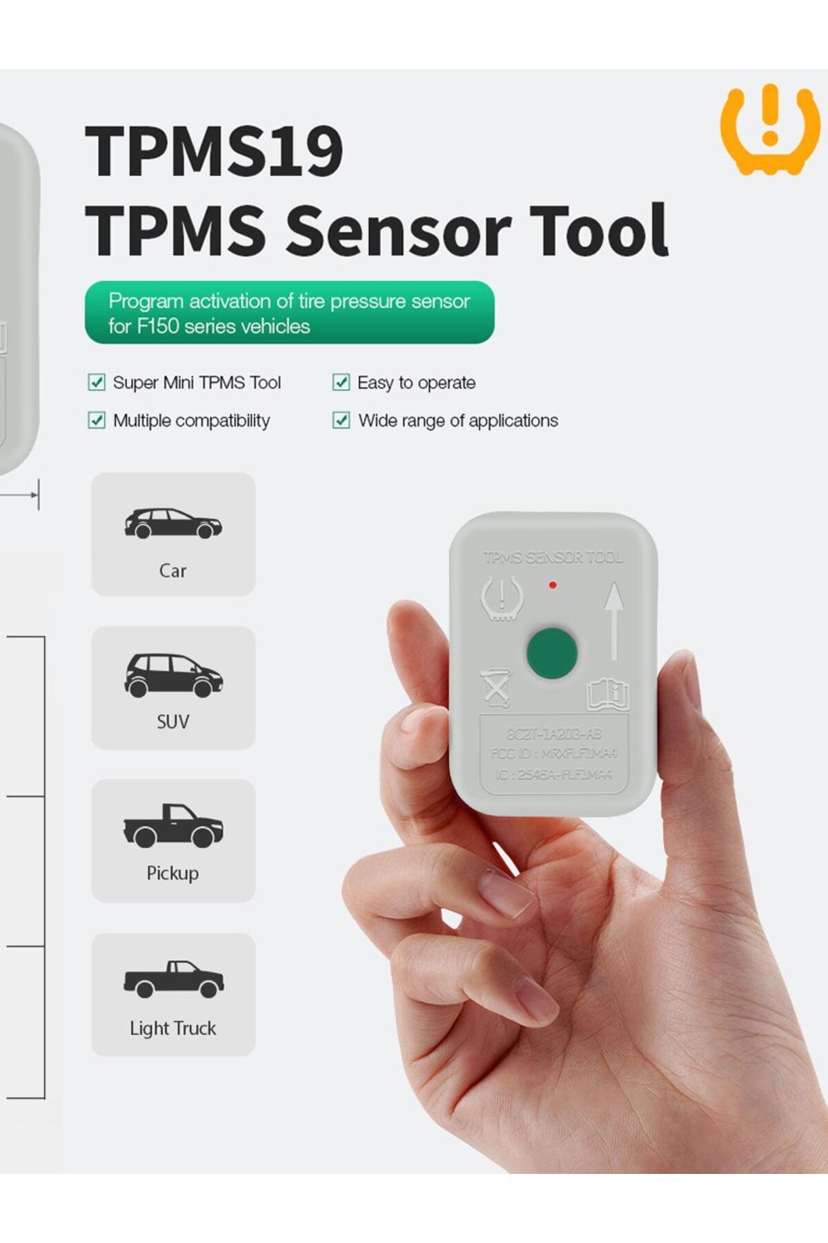 Choice-TPMS 19 مستشعر مراقبة ضغط الإطارات أداة إعادة ضبط TPMS TPMS19 8C2T1A203AB 8C2Z-1A203-A F... 8