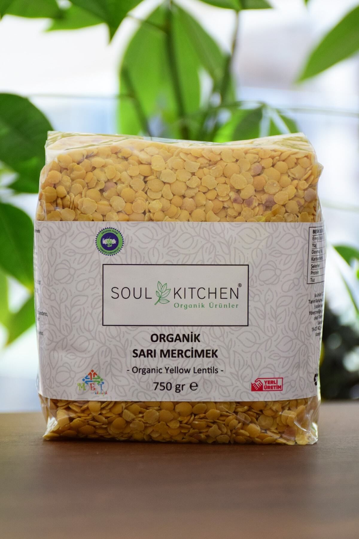 Soul Kitchen Organik Ürünler Organik Sarı Mercimek 750gr