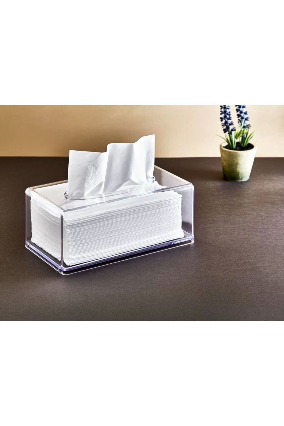 Ecolux-Clear Napkin Organizer - Decorative Crystal Napkin Holder - Ec-4041424344 2