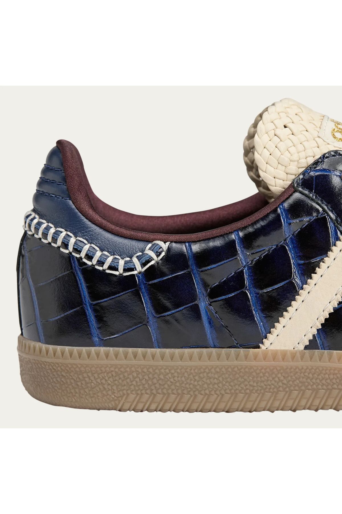 adidas-Samba Wales Bonner Navy Croc - Navy Blue 5