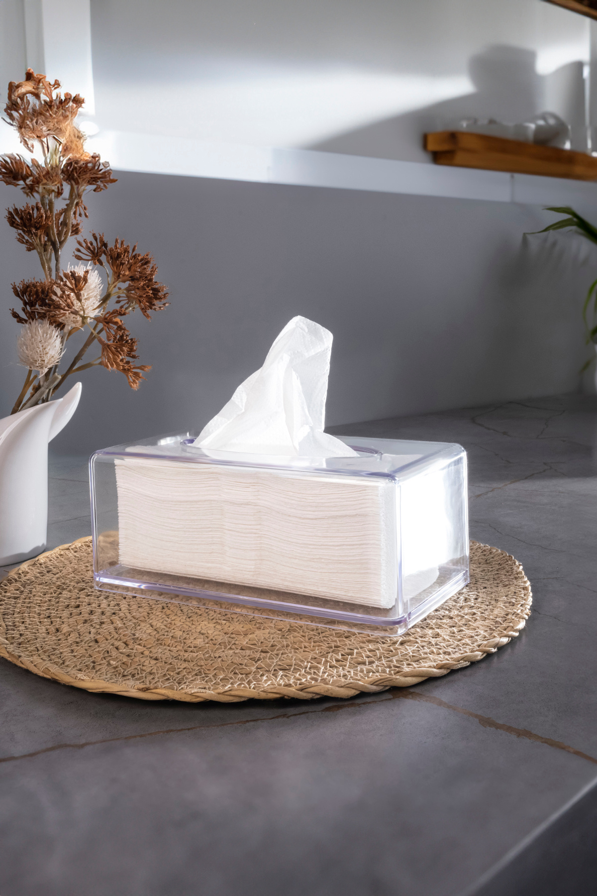 Ecolux-Clear Napkin Organizer - Decorative Crystal Napkin Holder - Ec-4041424344 1