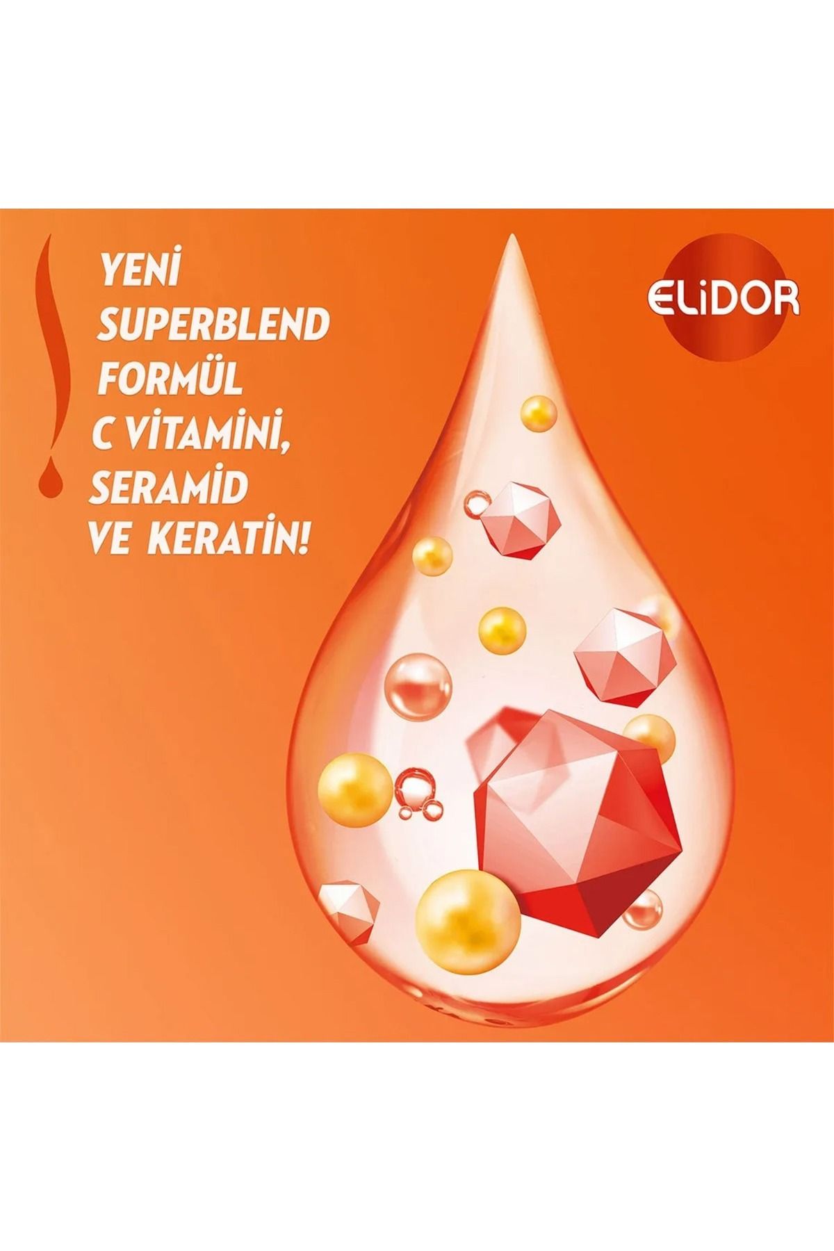 Elidor Superblend Sıvı Saç Bakım Kremi Anında Onarıcı C Vitamini Keratin Seramid 200 ml X2-5