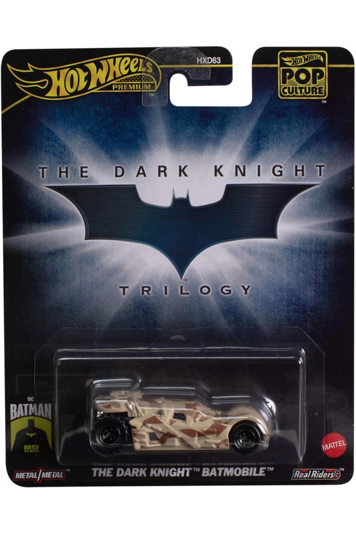 HOT WHEELS Premium Pop Culture The Dark Knight Batmobile HXD97