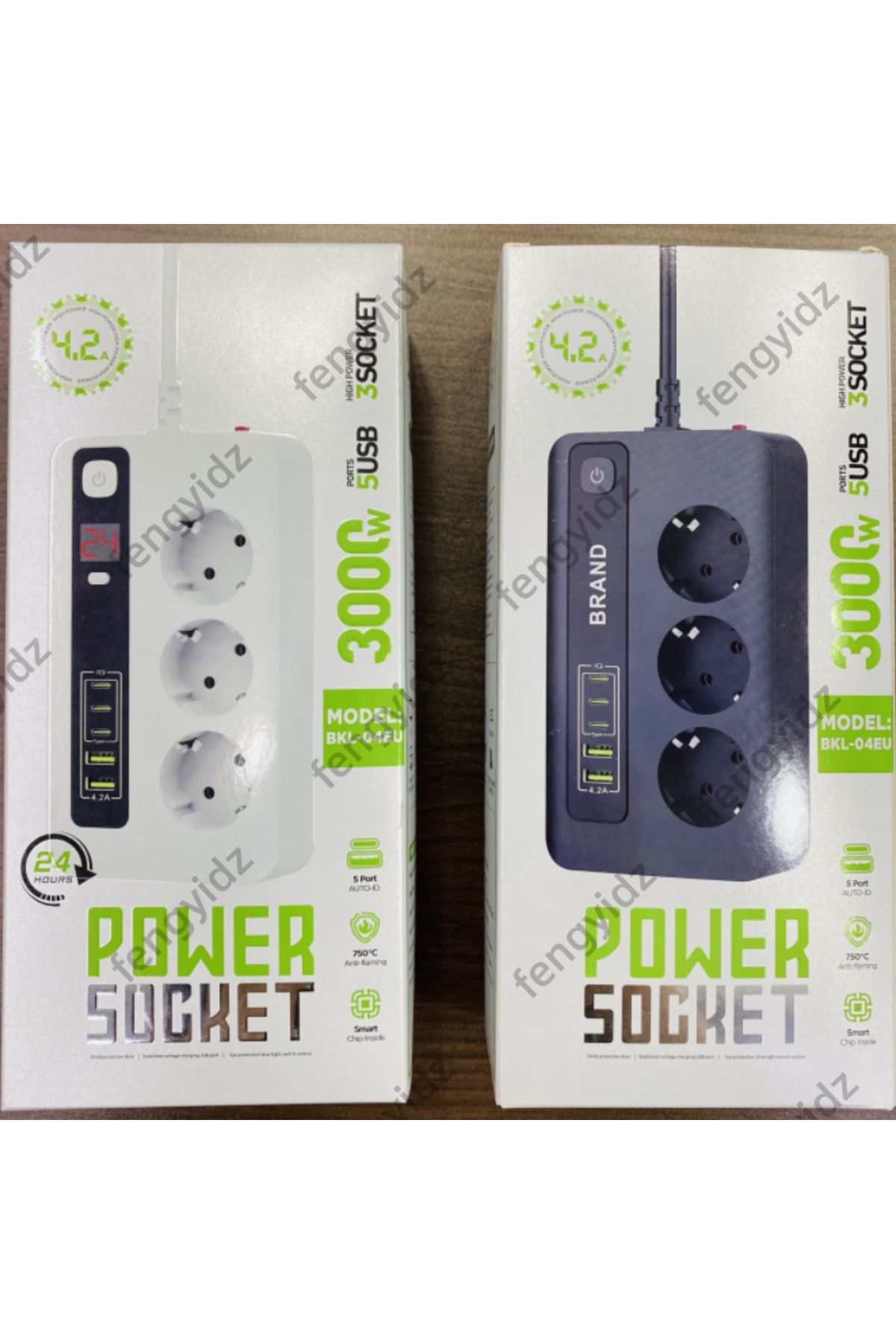 Choice-Timed Socket Multi-Socket Adapter 3 Way Sockets Ports Power Strip with  2 m Extension Cable EU So... 6