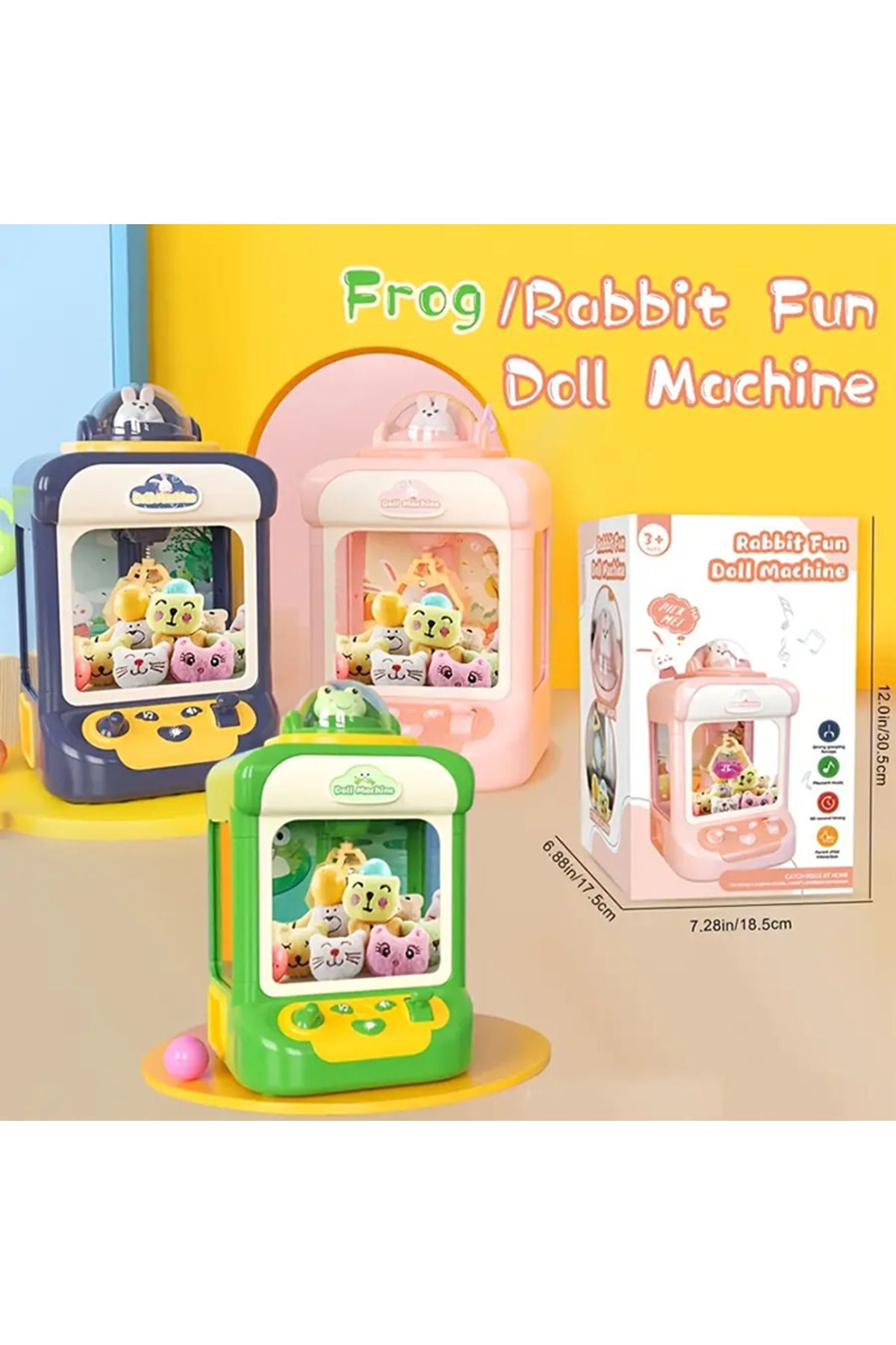 Choice-Automatic Claw Machine Doll Machine Children Operated Play Game Music Mini Claw Catch Toy Small C... 2