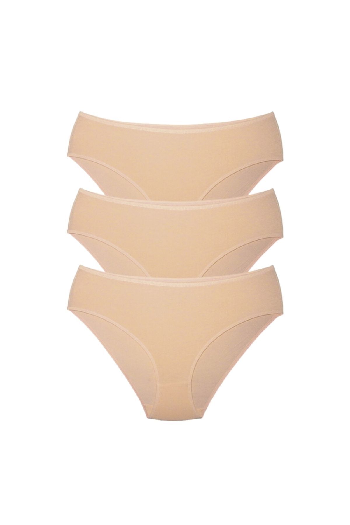 ALYA UNDERWEAR-Women's Bato \ Hipster Panties - 3 Pieces Skin (XL, 2XL, 3XL, 4XL) 6