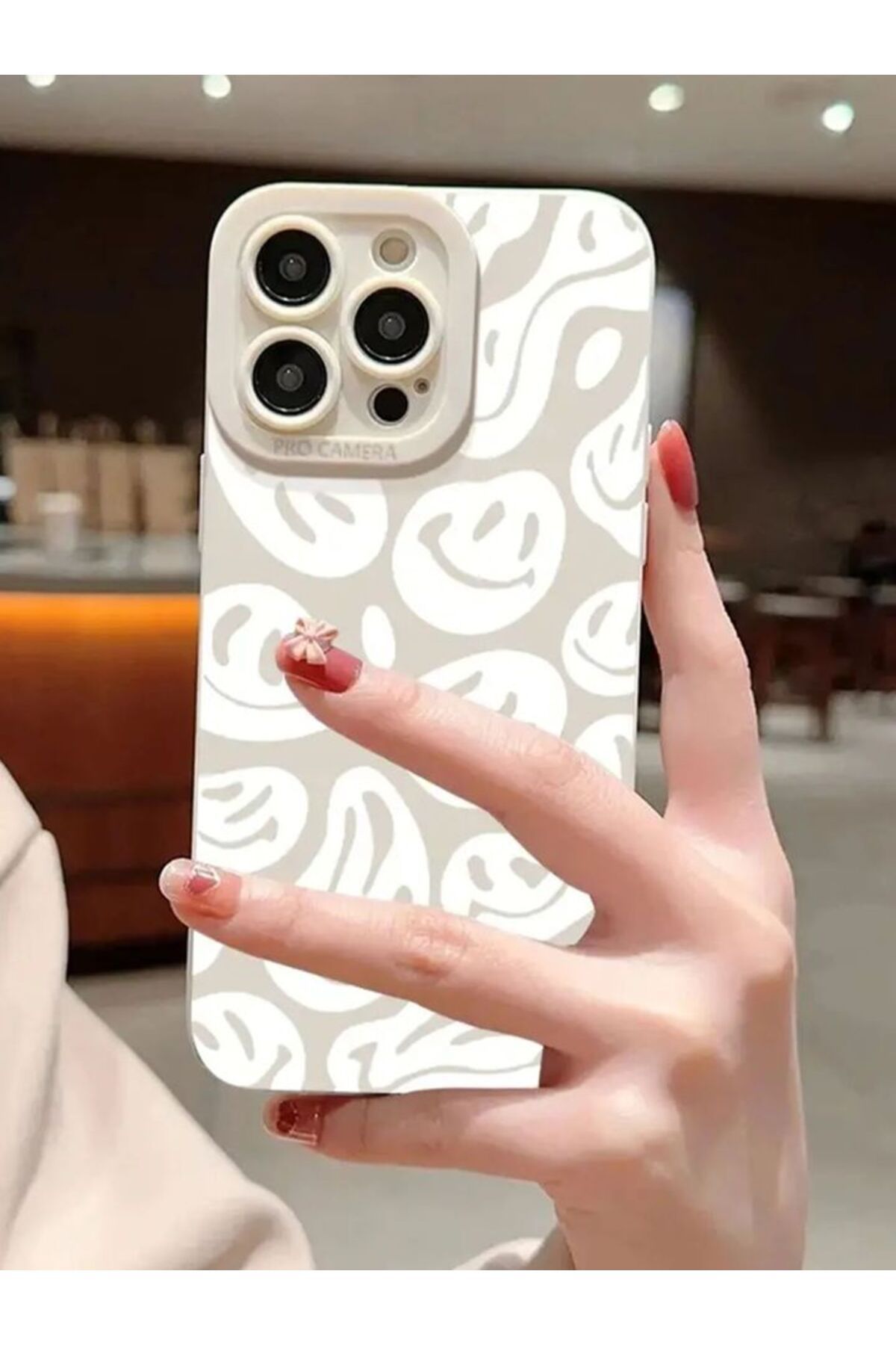 Choice-White Twist Smiley Face Phone Case For iPhone 14 13 11 15 Pro Max 12 Mini XS XR X 8 7 Plus SE 202... 8