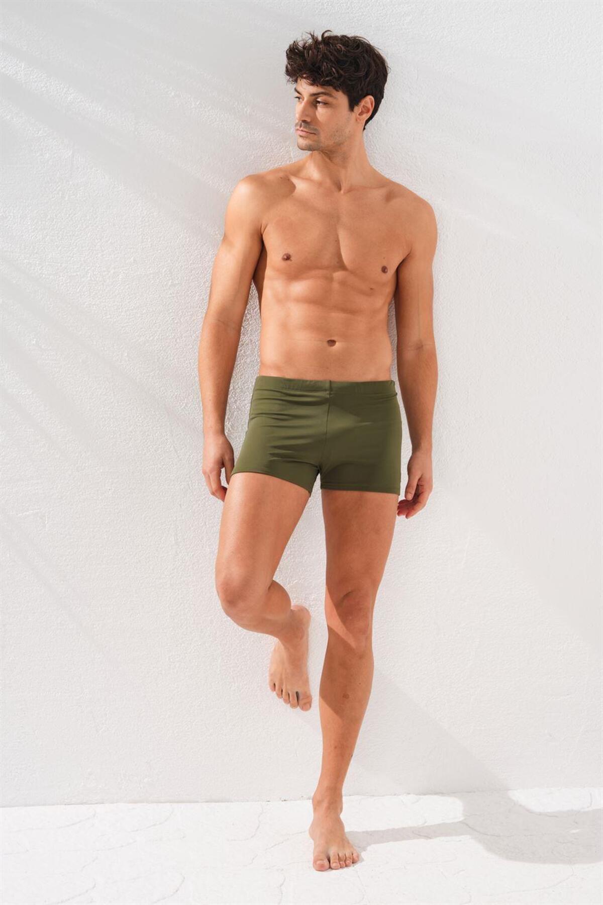 پیر کاردین شورت شنا مردانه خاکی رنگ ۲۳۱۷۰۶