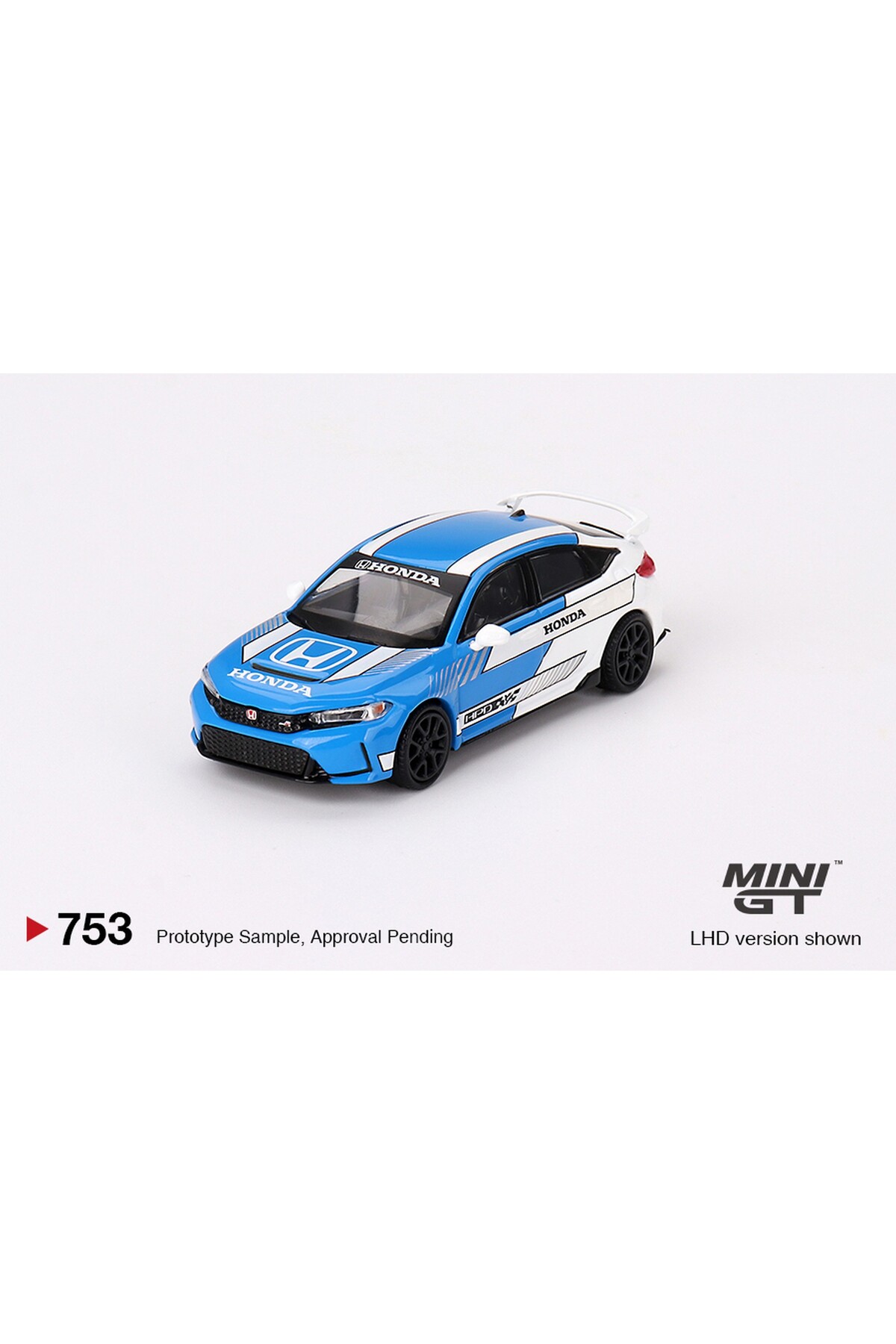 mini gt Honda Civic Type R 1/64 Ölçek Mini GT Diecast Metal Araba