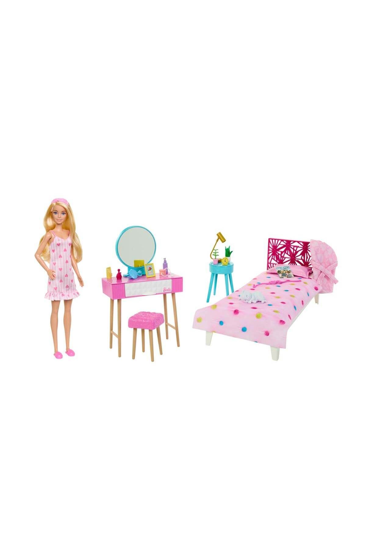 mattel Oyuncak Barbie'nin Yatak Odası Oyun Seti hpt55