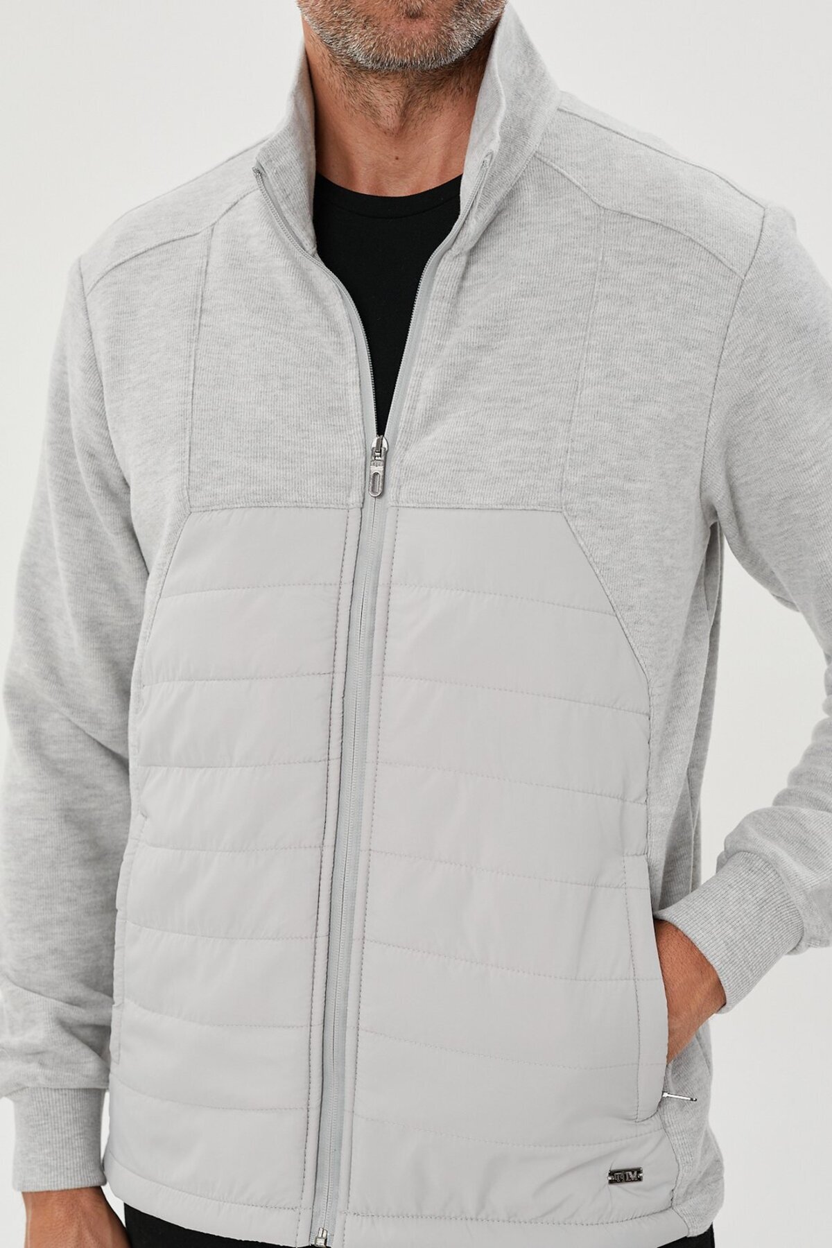 Tony Montana-Quilted Piece Patterned Coat- 8124 2