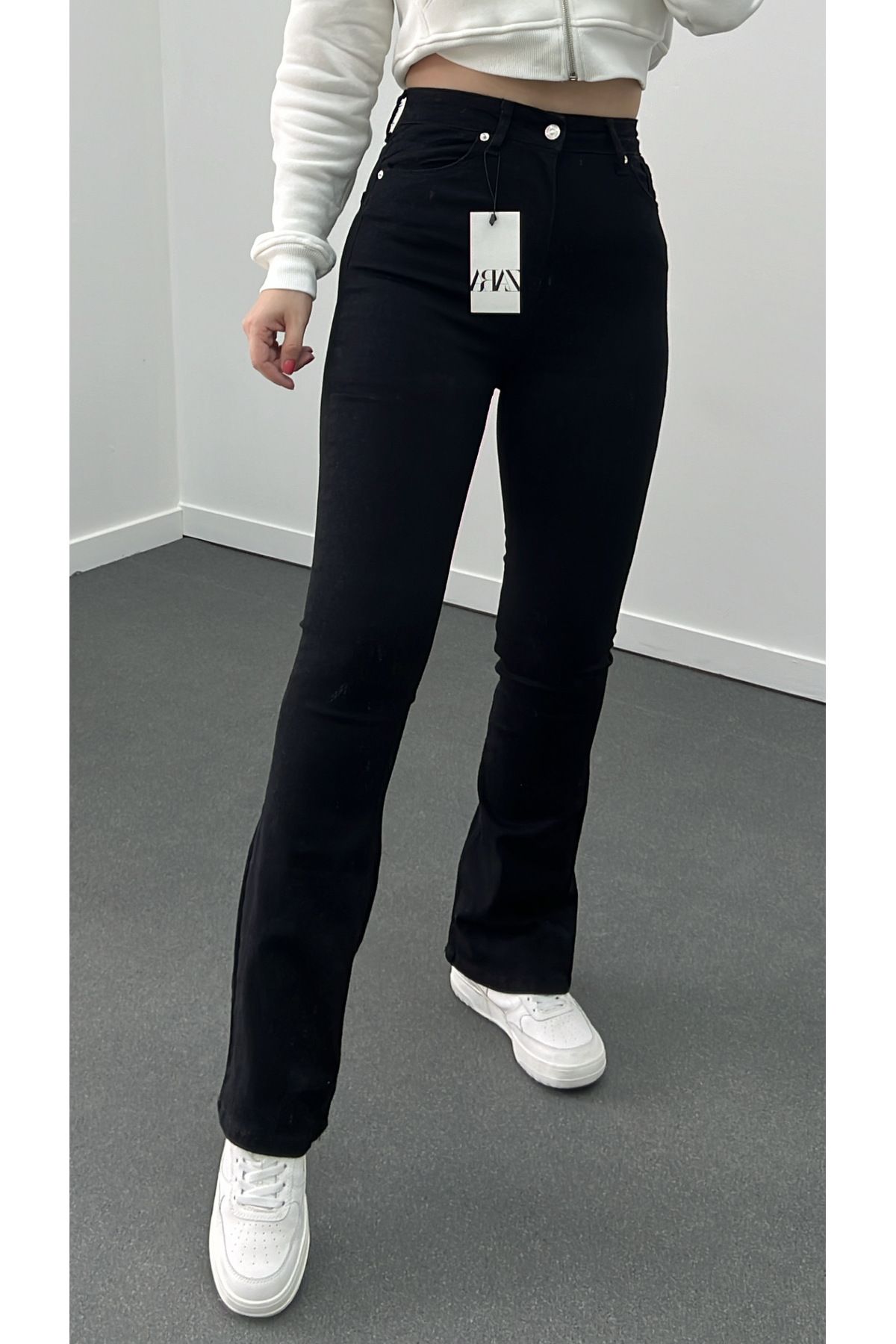 zr noir 1 taille extra haute bel full likran flane jeans