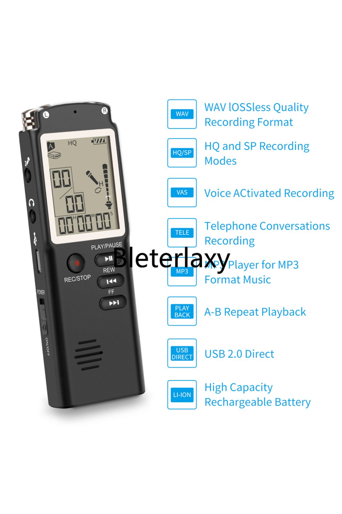 Choice-Digital Voice Recorder Mini Spy USB Professional Dictaphone Audio Recording With WAV,MP3 Player G... 2