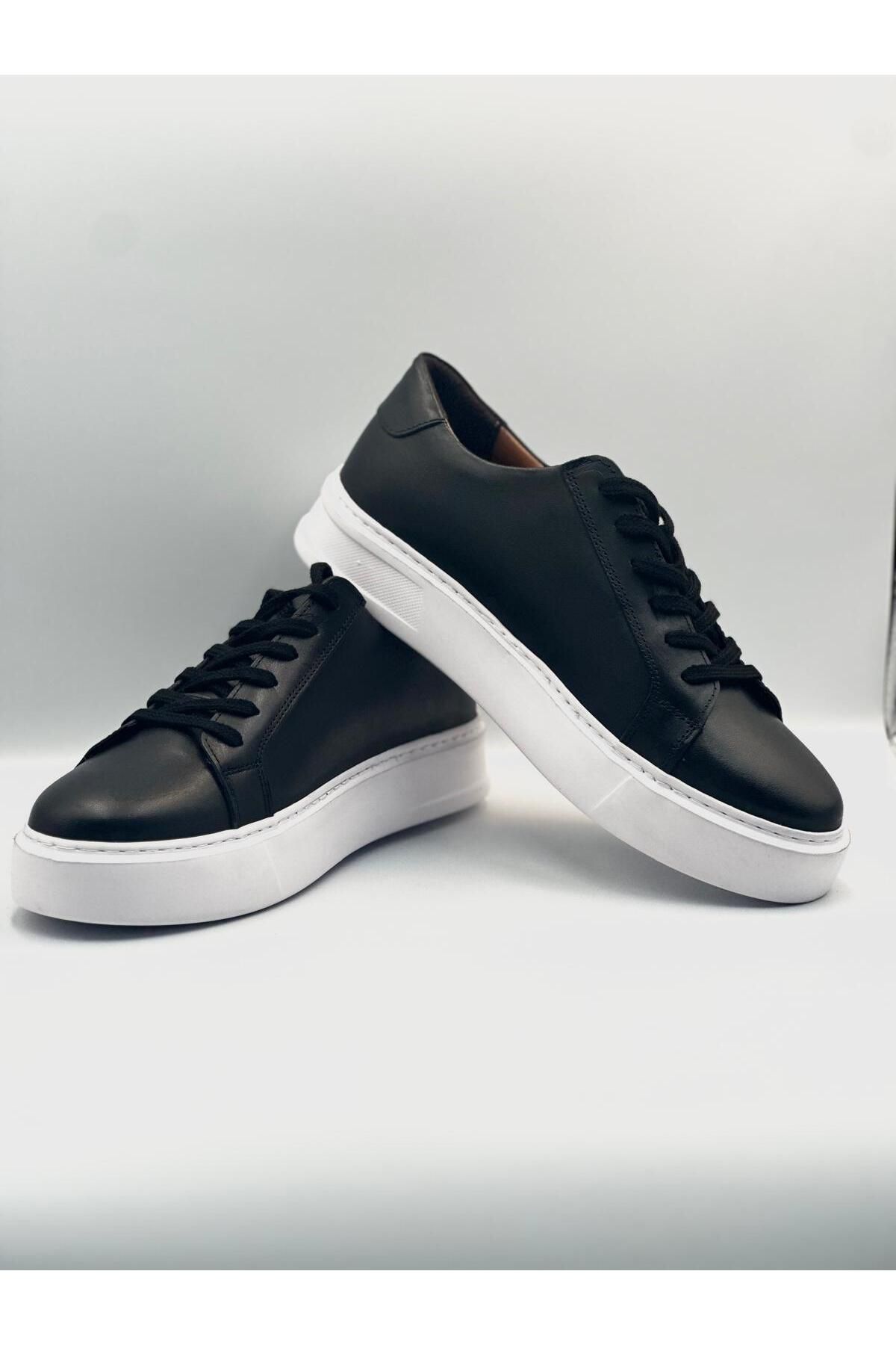 اسنیکر مردانه کفش ورزشی چرمی واقعی روزانه BESS SHOES