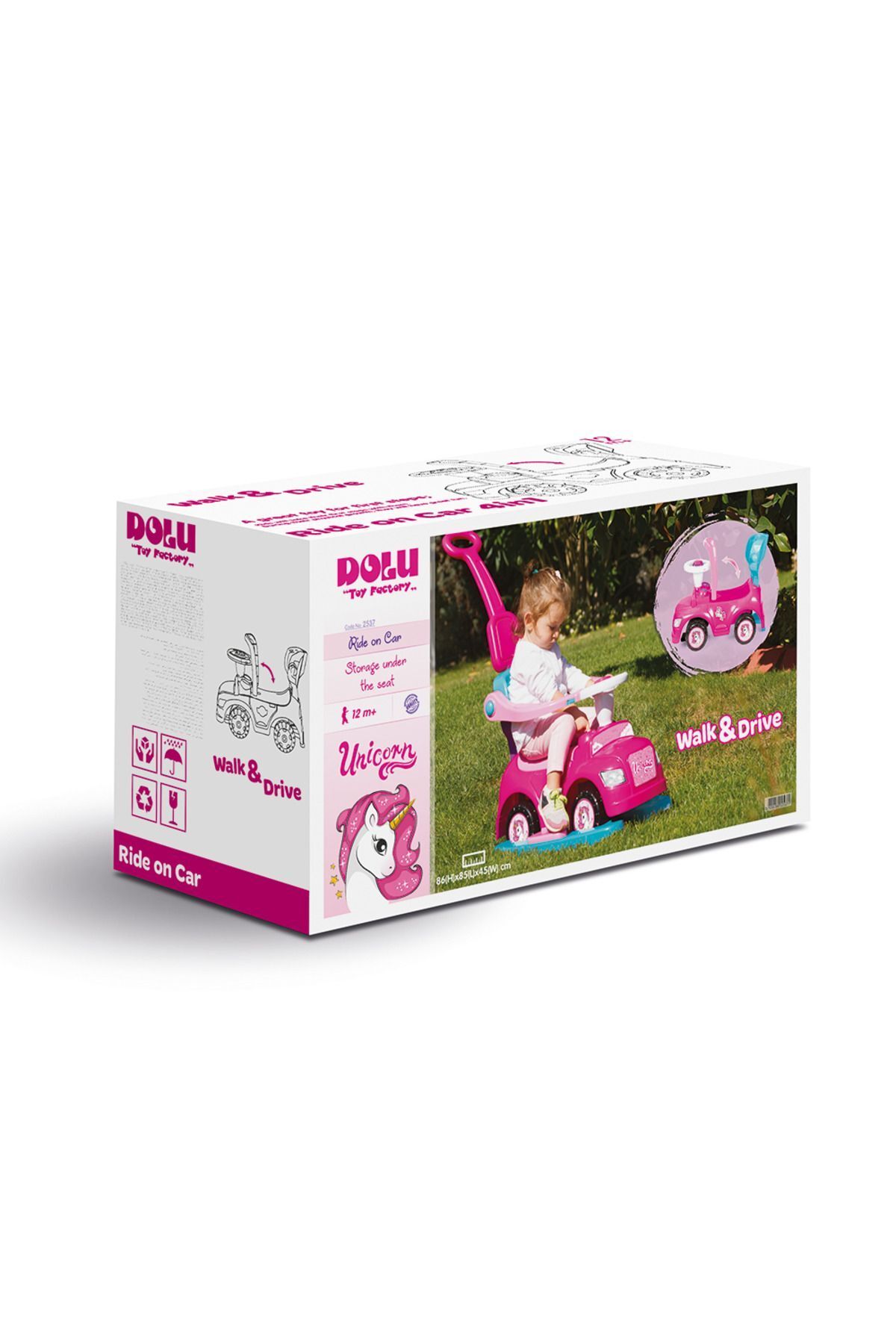 Dolu Oyuncak Unicorn Araba 4Ü1 Arada 2537