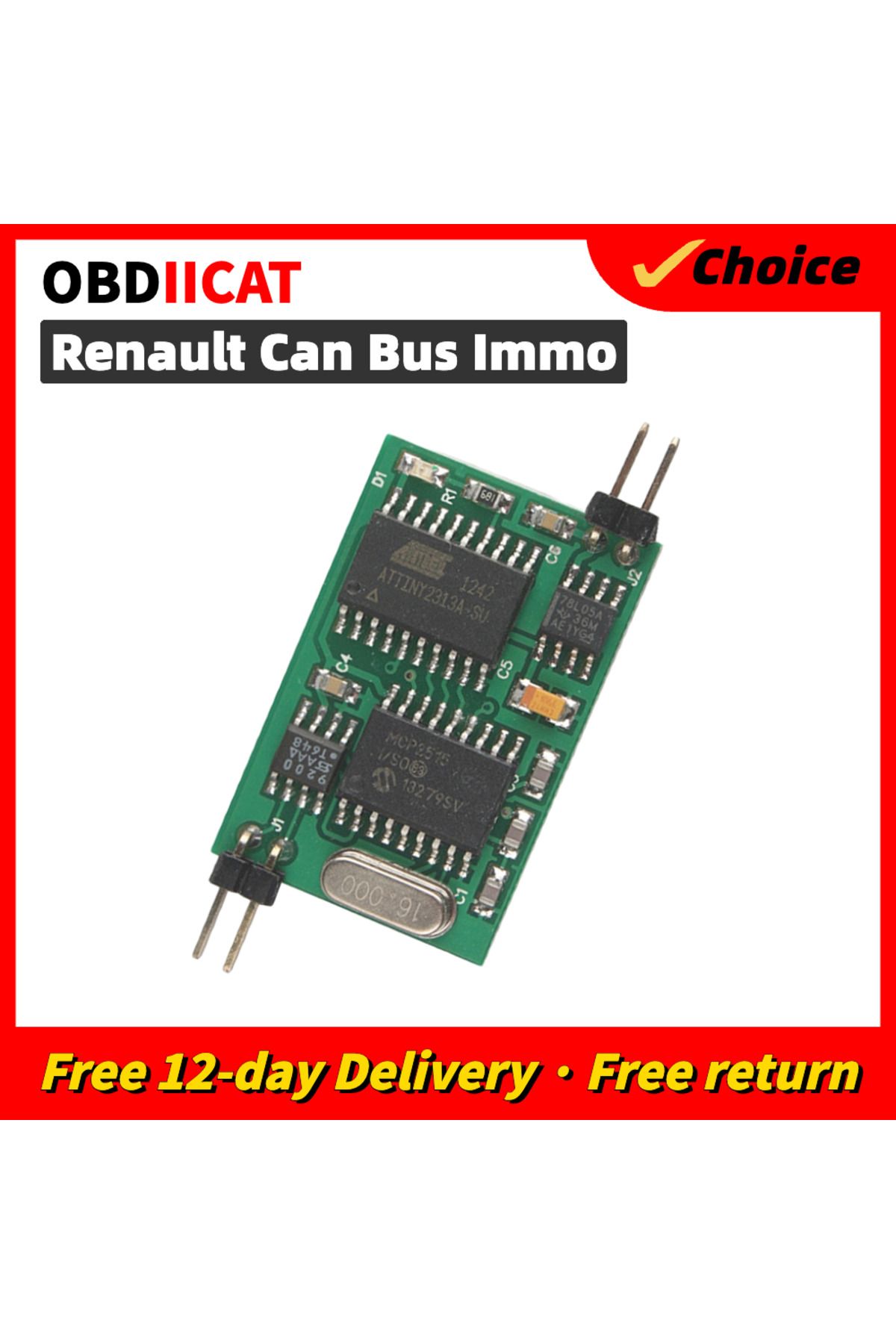 OBDIICAT-Professional for Renault Can Bus Immo Emulator for Decoder Reset Cluster Repair for R-e-nault Imm... 1