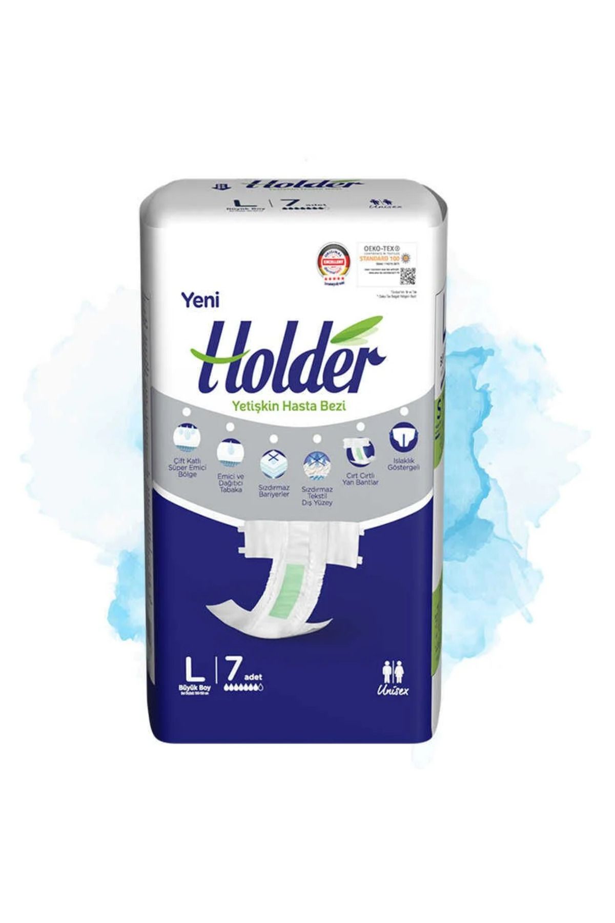 Holder Large Yetişkin Hasta Bezi - 7 Adet