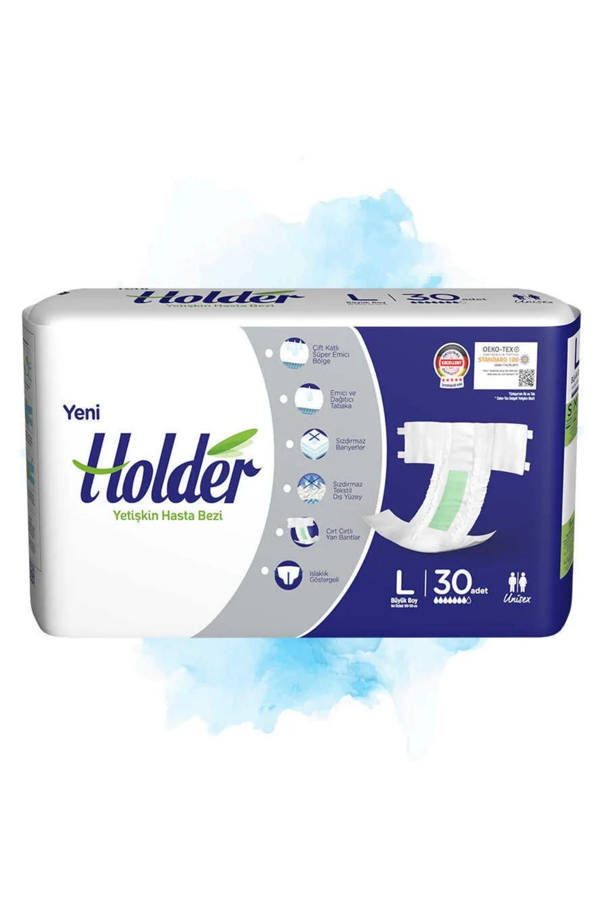 Holder Large Yetişkin Hasta Bezi - 30 Adet