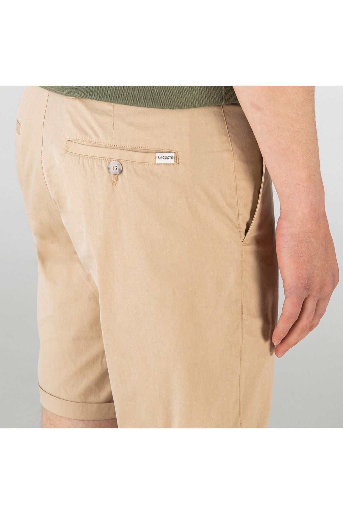 ست گرمکن سایز بزرگ نود مردانه برمودا باری باریک متناسب Lacoste