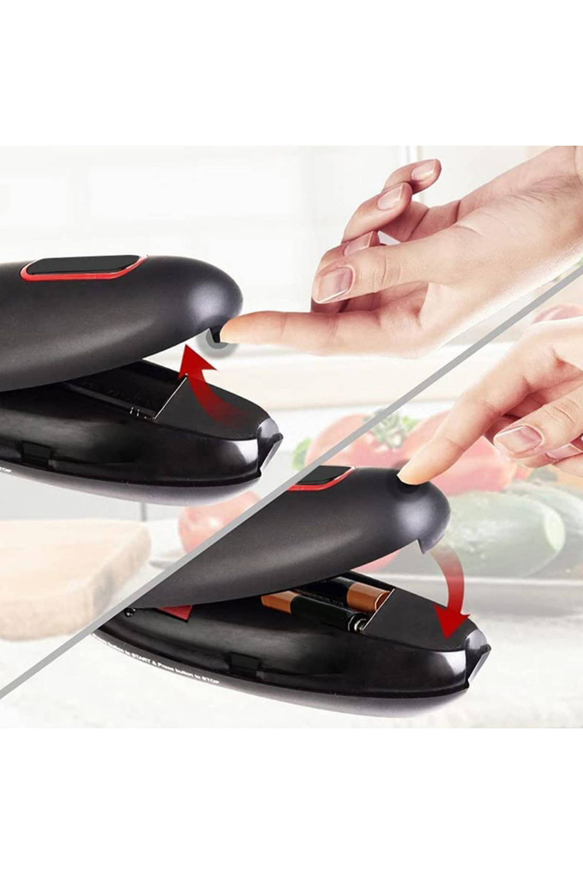 VAKIND-Electric Canning Knife Automatic Mini Beer Cola Can Opener Handheld Portable Battery Powered Kitc... 6