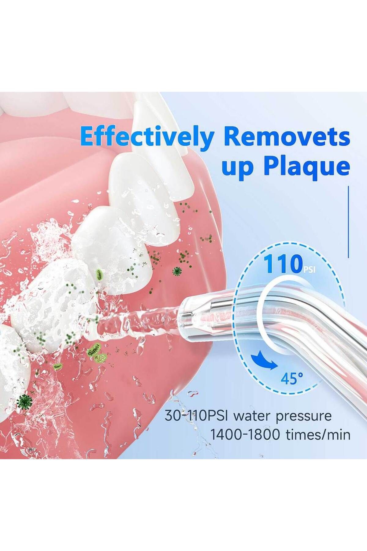 Choice-Mornwell F32 Oral Irrigator Dental Teeth Whitening Home Appliance Sonic Water Flosser 260ML Tank ... 3