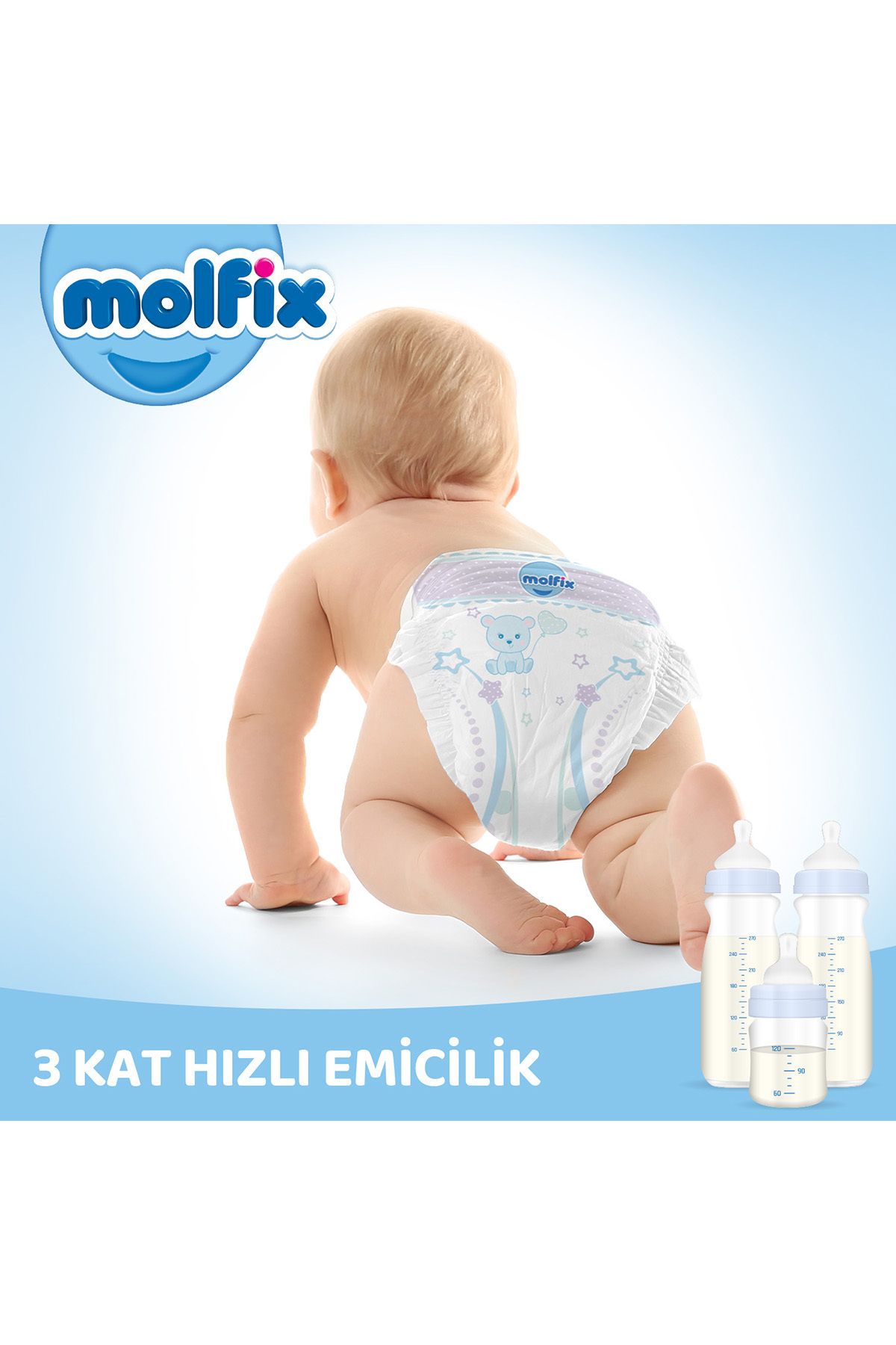 Molfix-حفاضات أطفال مقاس 3 عبوة ميدي أوبرتونيتي 90 قطعة 5