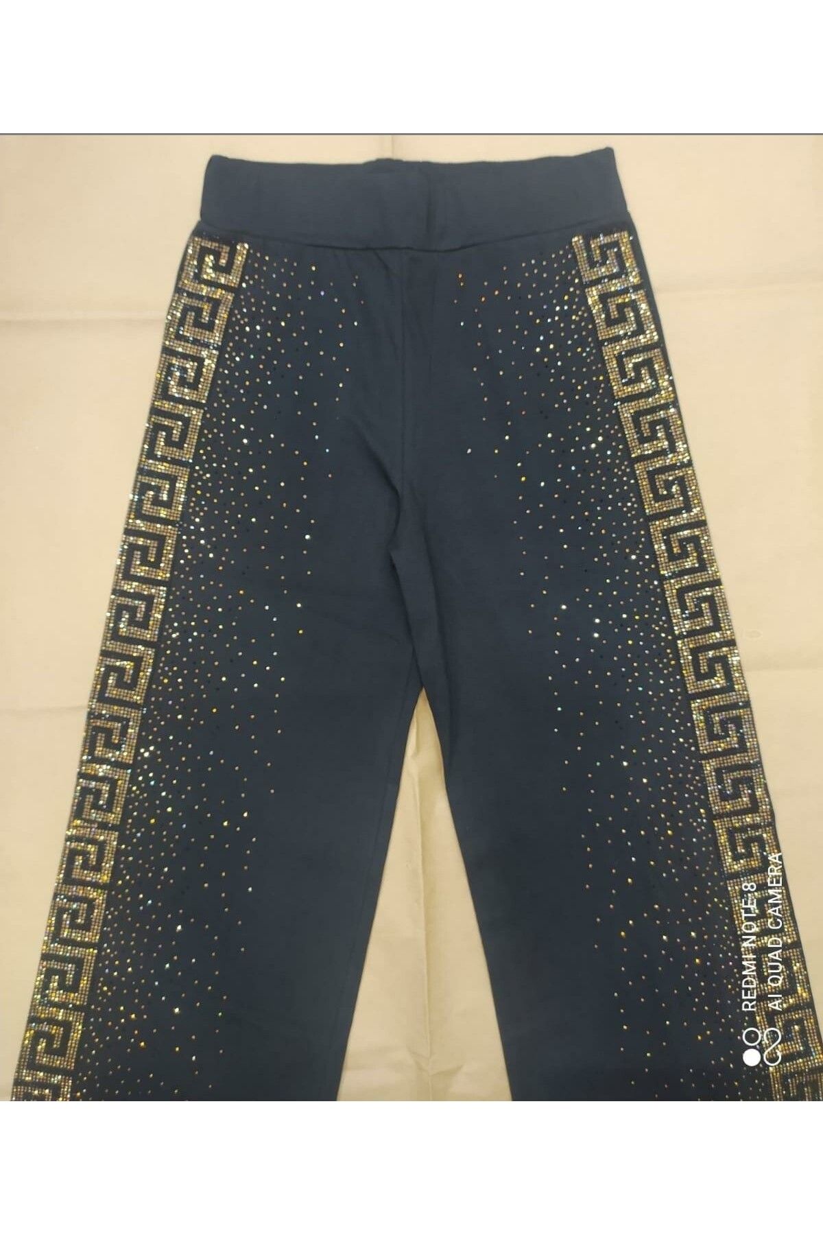 Talha-7777 Model Single Bottom Stone Detailed Trousers 2