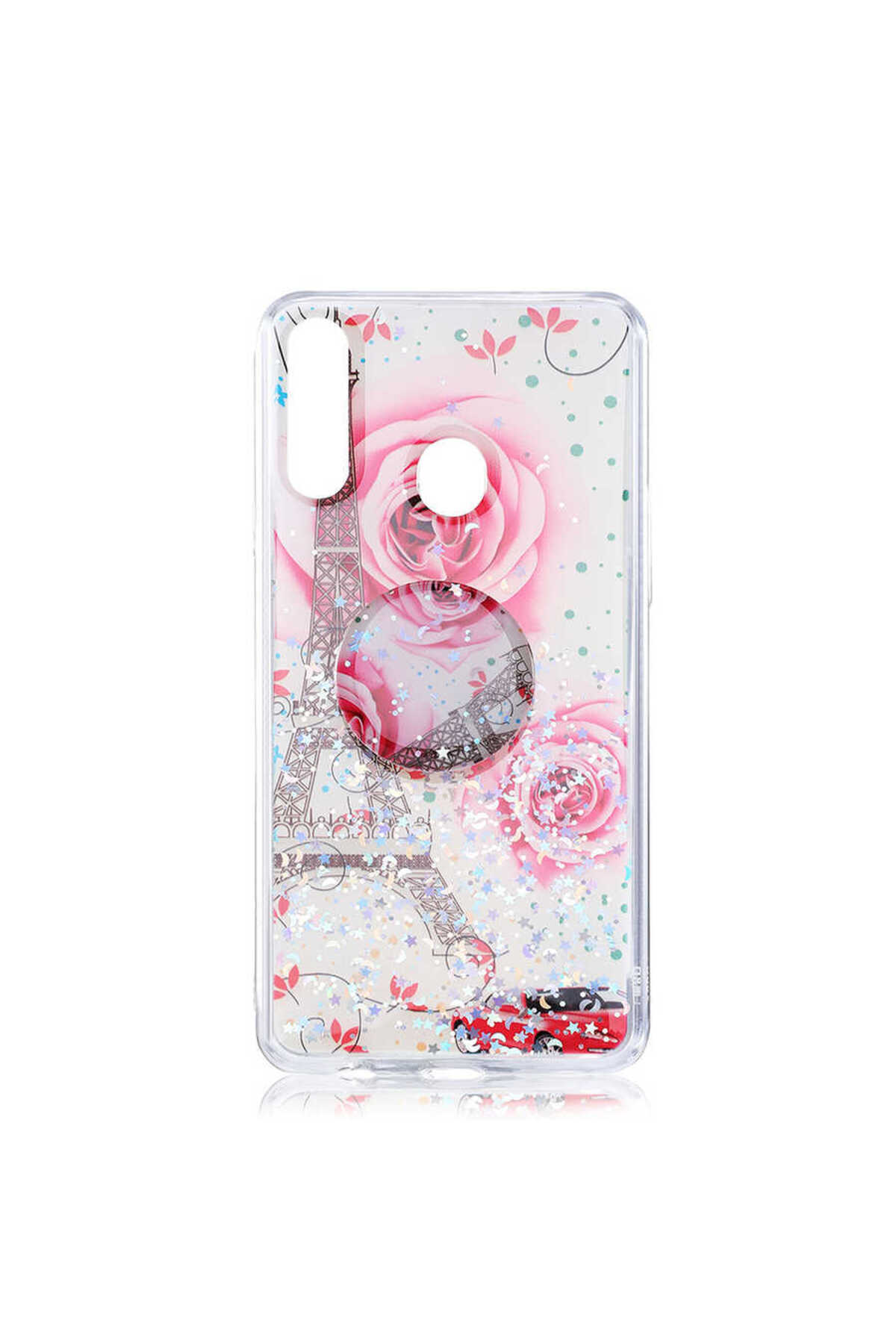 Galaxy A20S Case Pop Socket Color Valet Silicone