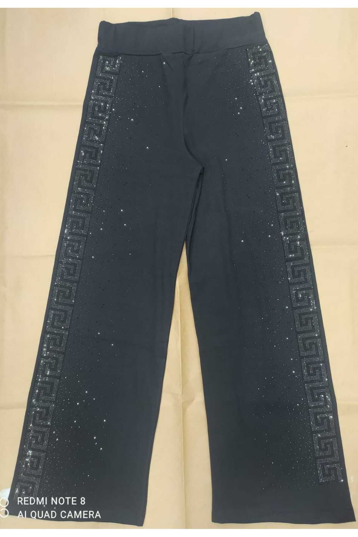 Talha-7777 Model Single Bottom Stone Detailed Trousers 3