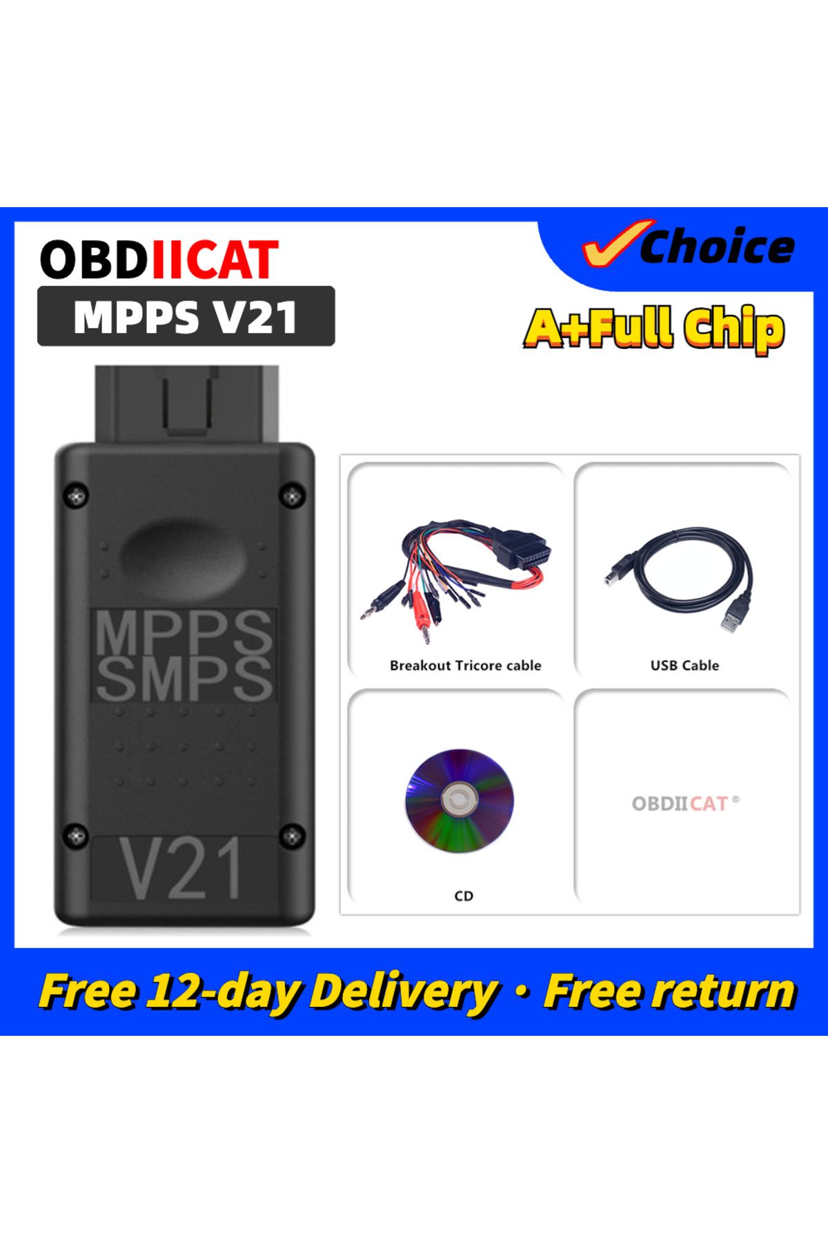 OBDIICAT-Mpps V16 V18 V21 Ecu Chip Tuning Scanner For Edc15 Edc16 Edc17 Support Multi-language Professiona... 2